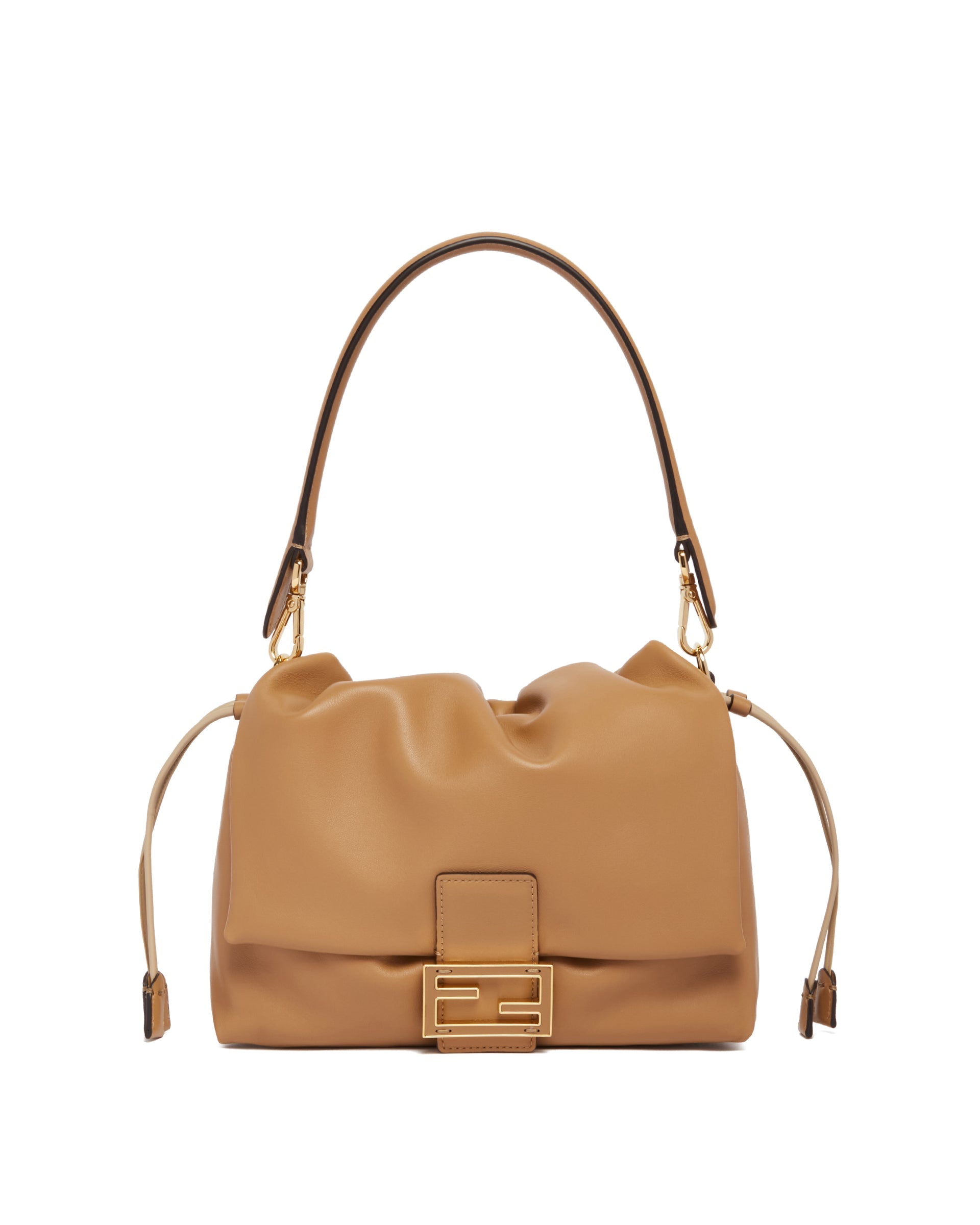 Beige Mamma Baguette Medium Bag Fendi – Гарантія оригінальності – боковий вид