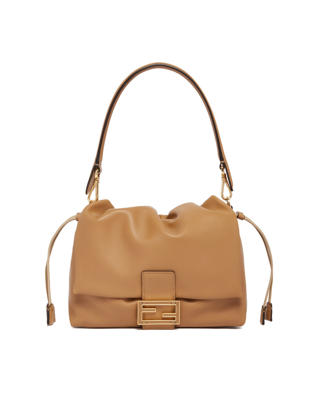 Beige Mamma Baguette Medium Bag Fendi – Гарантія оригінальності – вид ззаду