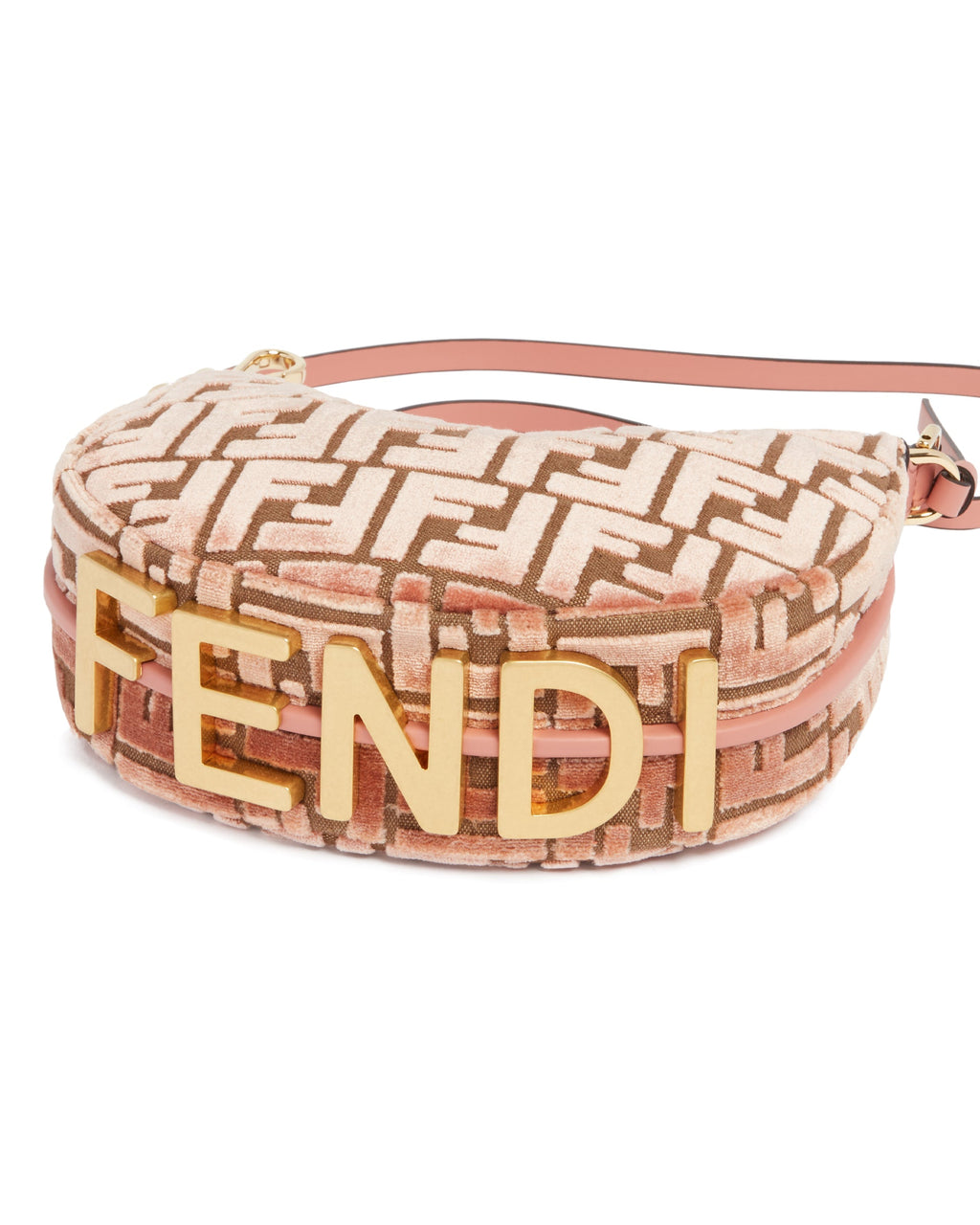 Pink Ff Jacquard Velvet Fendigraphy Mini Bag Fendi – Гарантія оригінальності – збільшений вид