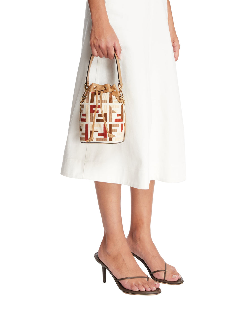 Оригінальна White Mon Tresor Mini Bag Fendi – детальний вид