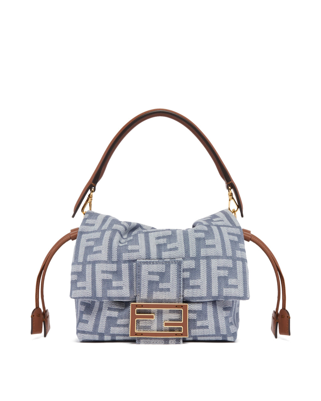 Blue Small Mamma Baguette Bag Fendi оригінал – Купити в Україні – боковий вид