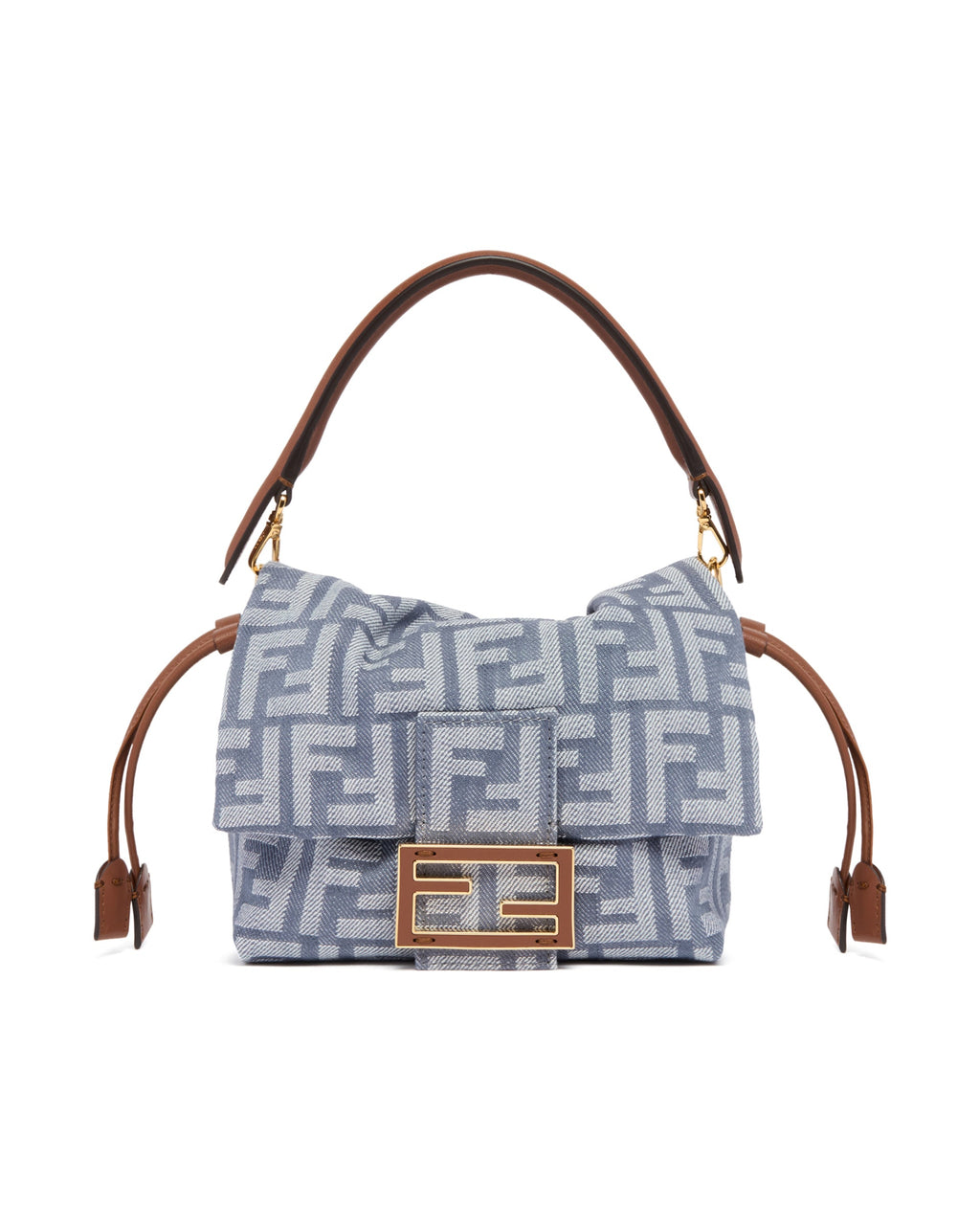 Blue Small Mamma Baguette Bag Fendi оригінал – Купити в Україні – вид ззаду