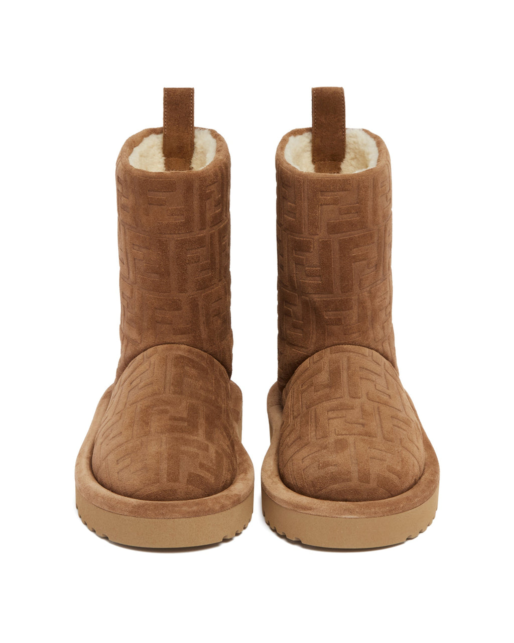 Brown Apres Chic Ff Suede Ankle Boots Fendi – Гарантія оригінальності – збільшений вид