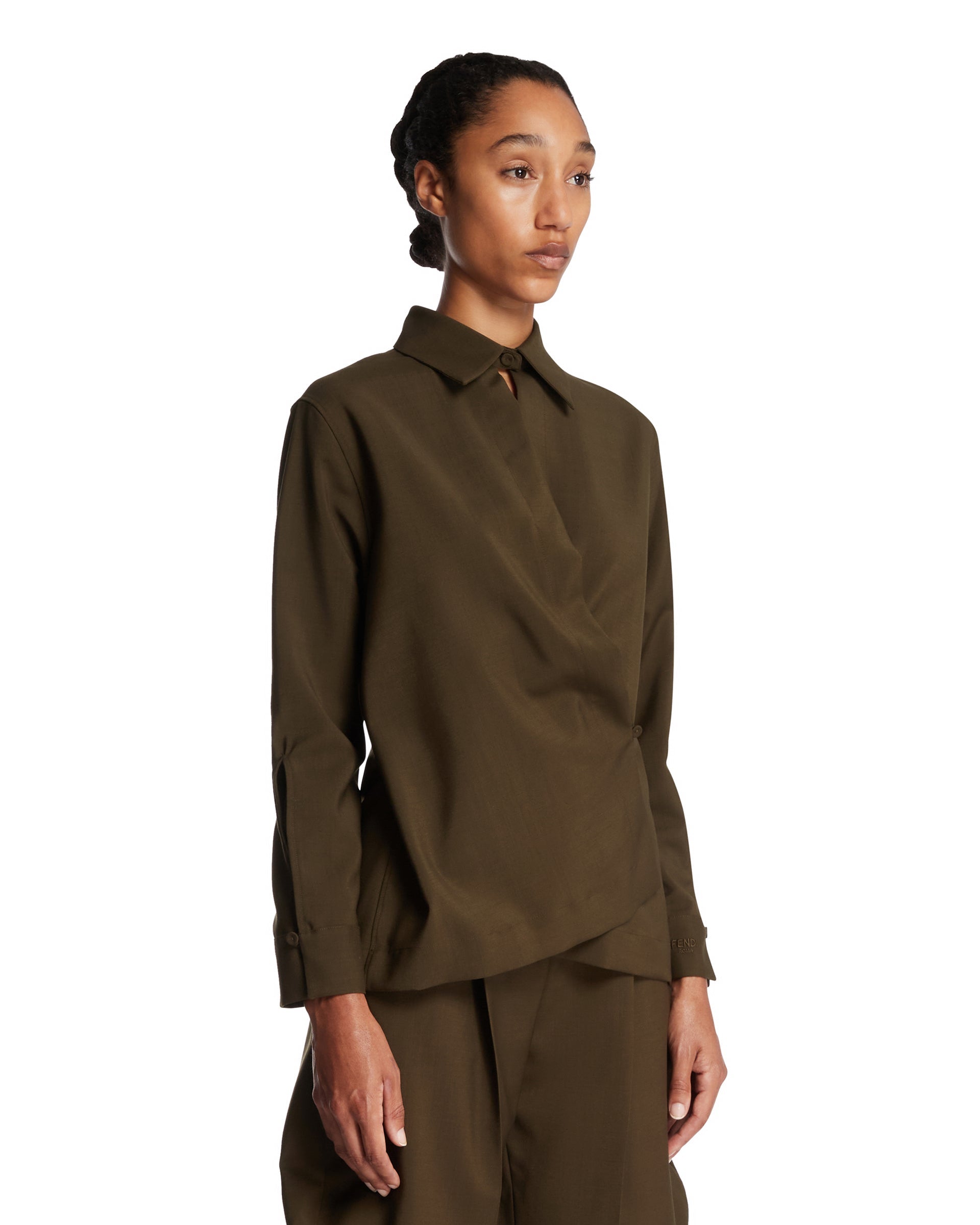 Оригінальна Green Crossover Shirt Fendi – вид ззаду