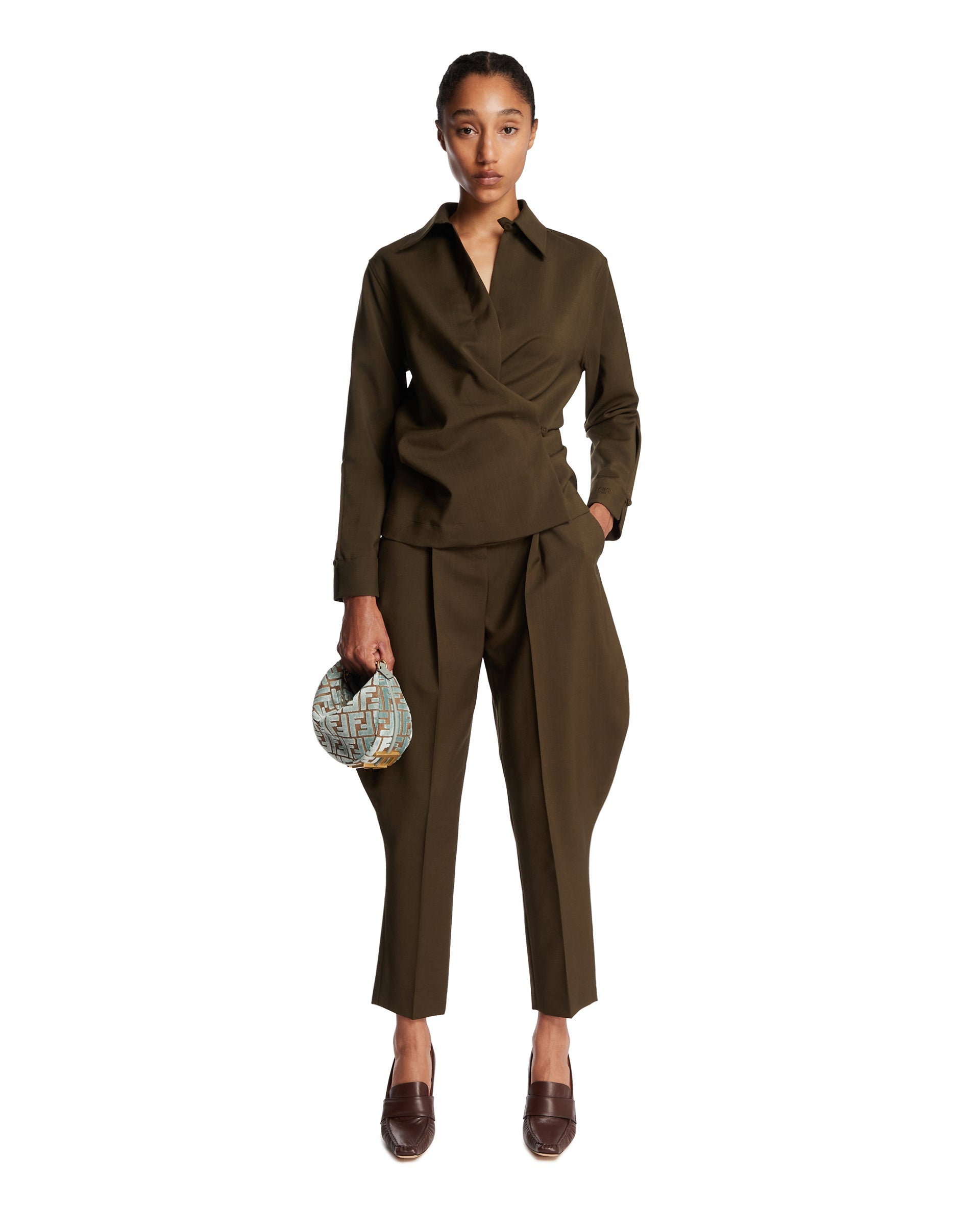 Оригінальна Green Crossover Shirt Fendi – детальний вид