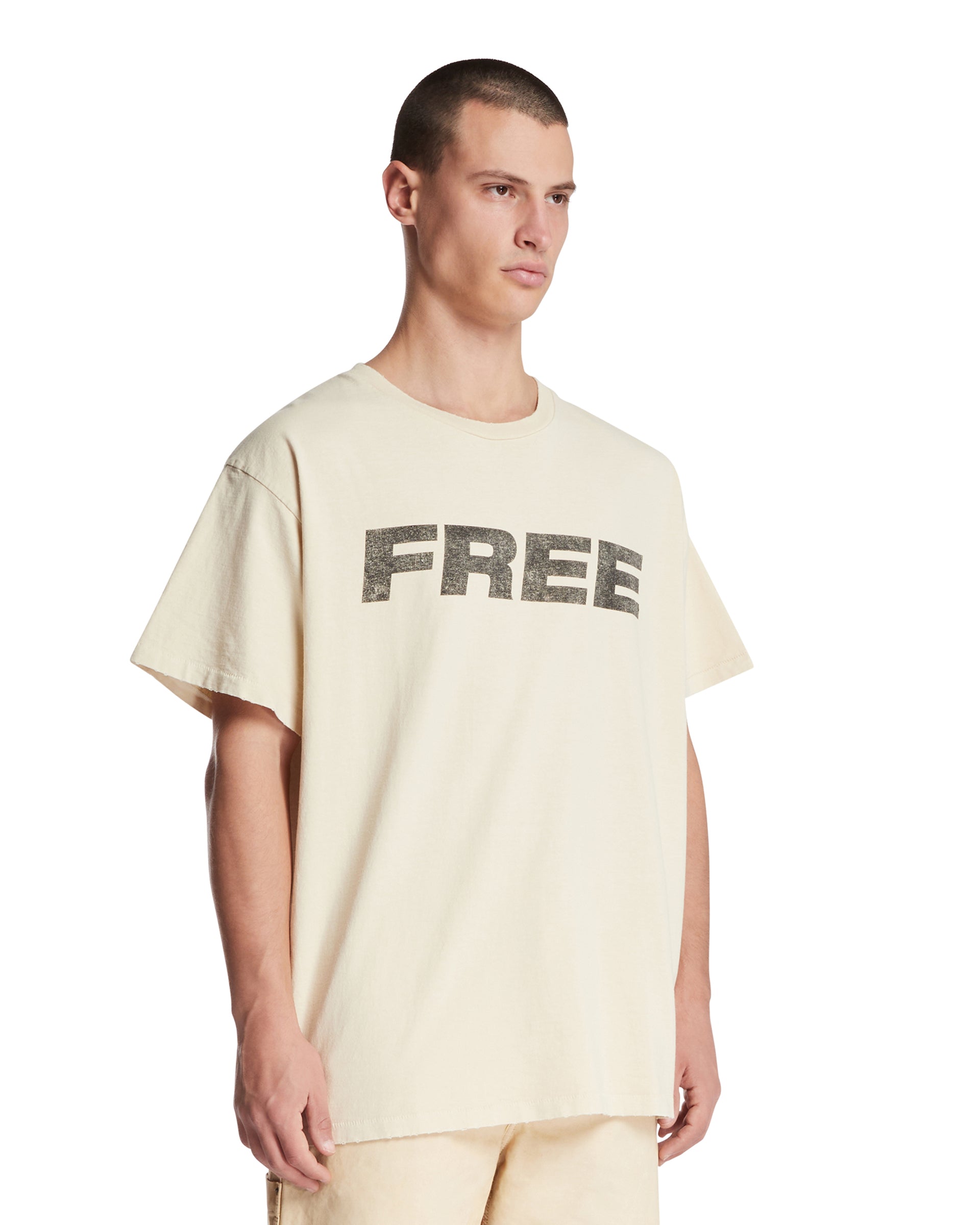 Оригінальна Beige Cotton Free T-Shirt Gallery department – вид ззаду