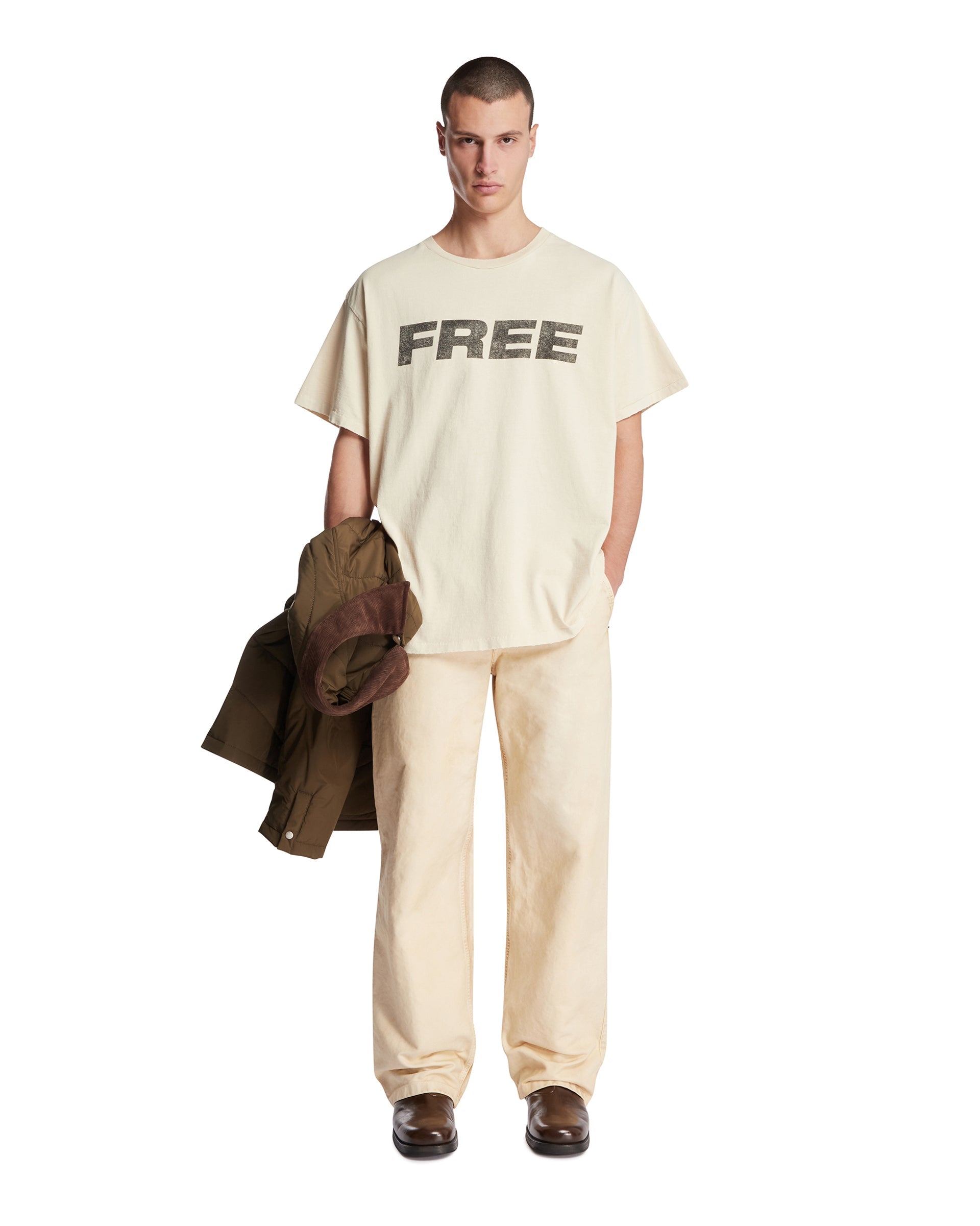 Оригінальна Beige Cotton Free T-Shirt Gallery department – детальний вид