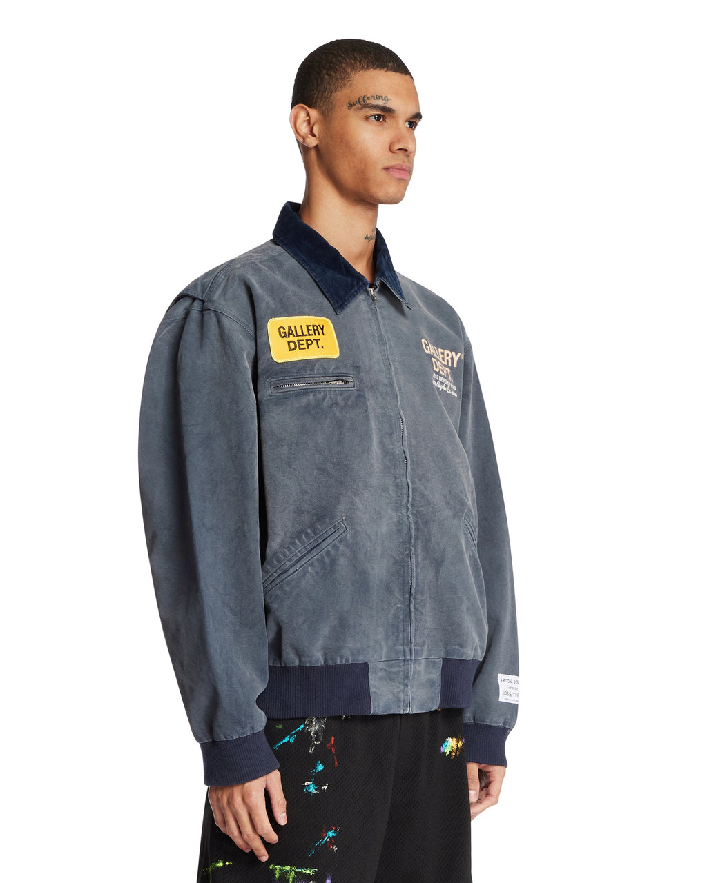 Blue Cotton Bomber Jacket Gallery department оригінал – Купити в Україні – вид ззаду