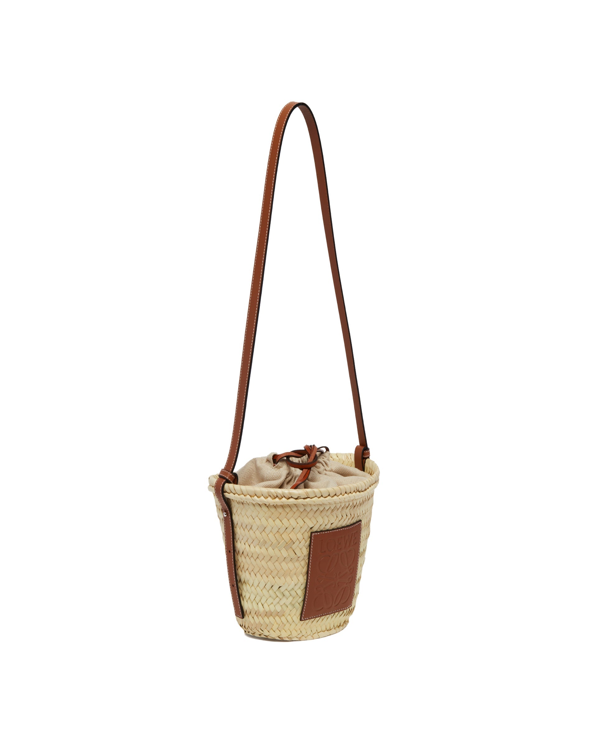 Оригінальна Beige Handwoven Bucket Bag Loewe – збільшений вид
