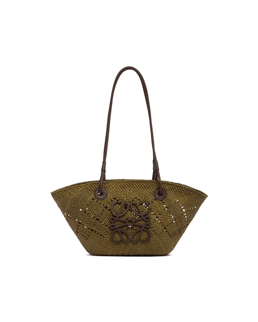 Green Small Basket Anagram Bag Loewe – Гарантія оригінальності – вид ззаду