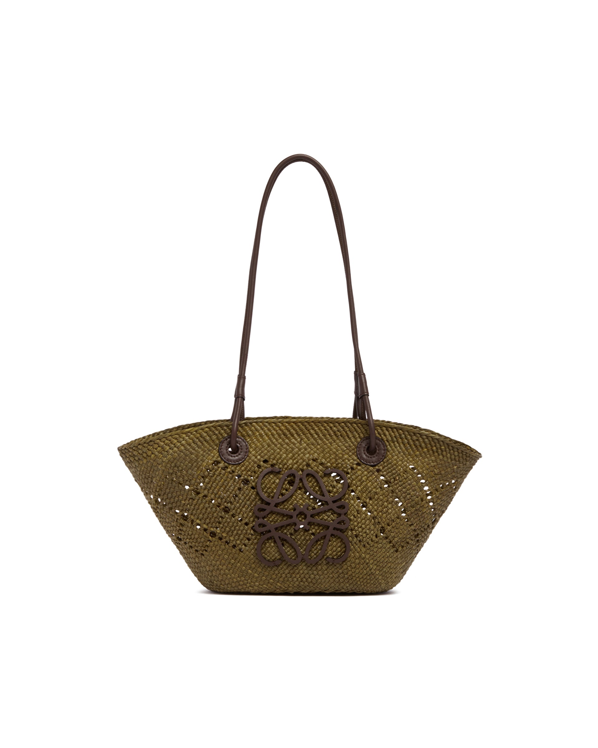 Green Small Basket Anagram Bag Loewe – Гарантія оригінальності – вид ззаду