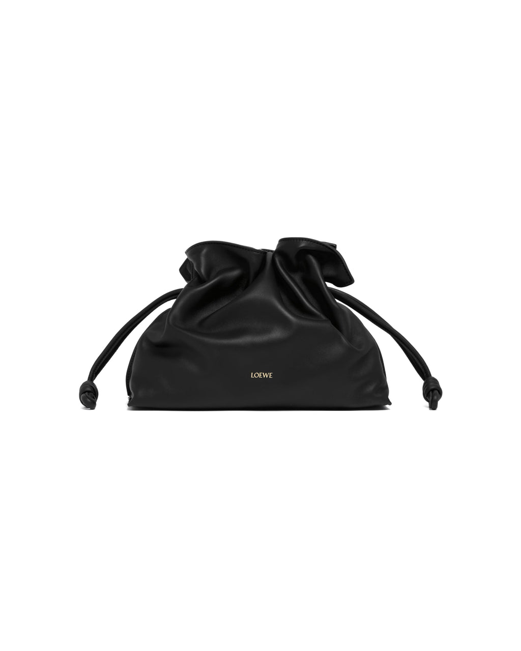 Black Medium Flamenco Clutch Bag Loewe – Гарантія оригінальності – вид ззаду