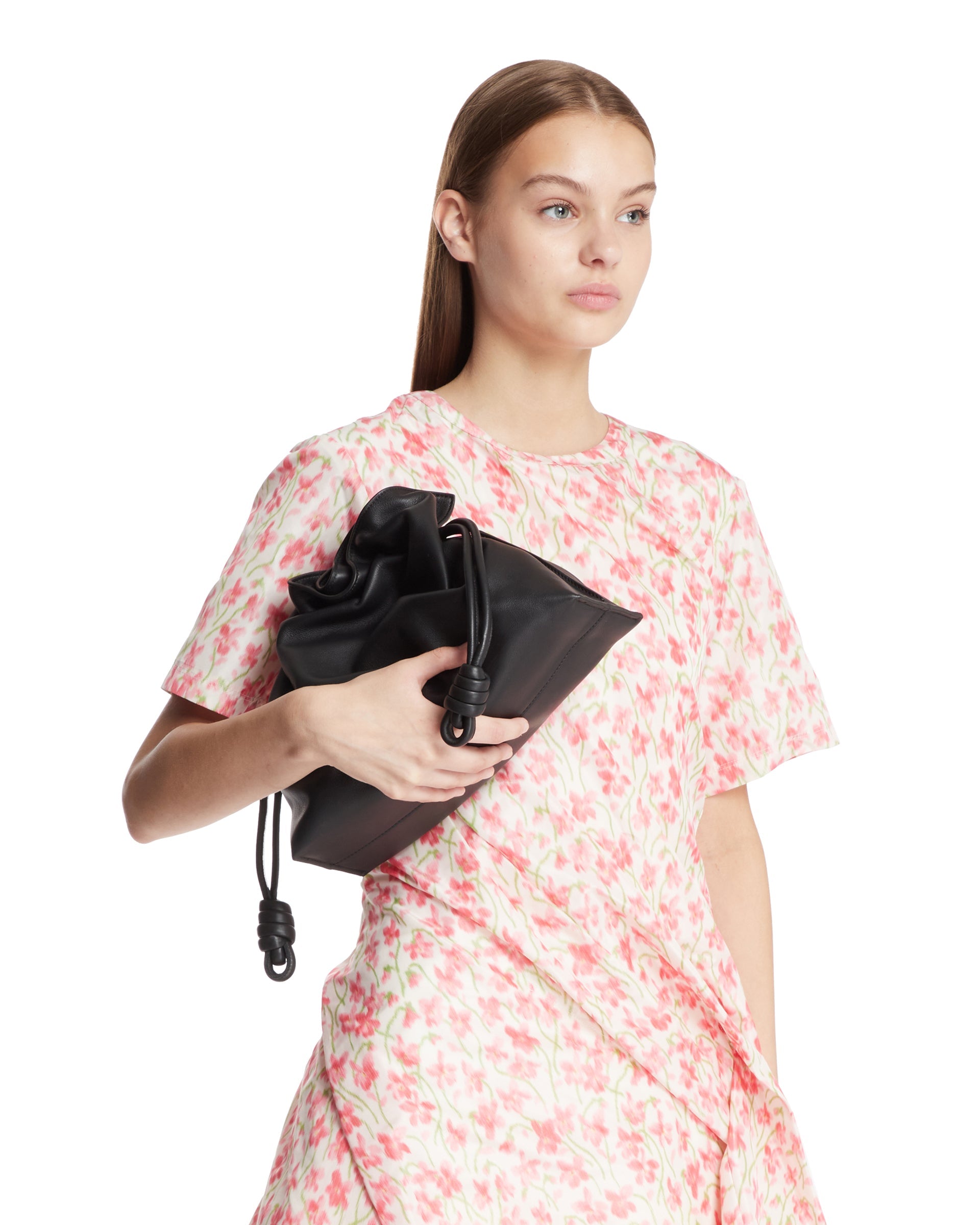 Black Medium Flamenco Clutch Bag Loewe – Гарантія оригінальності – детальний вид