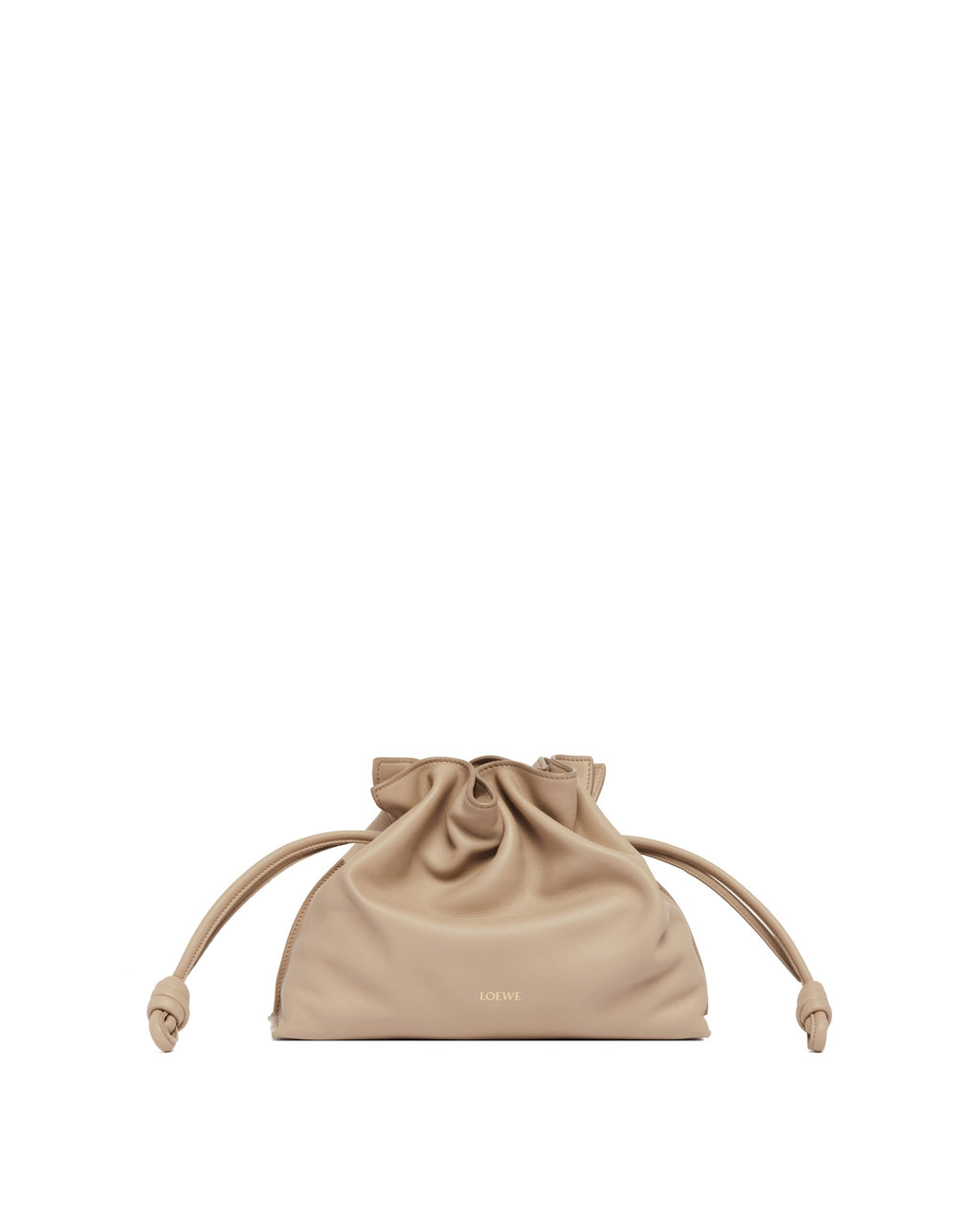 Beige Medium Flamenco Clutch Bag Loewe оригінал – Купити в Україні – боковий вид