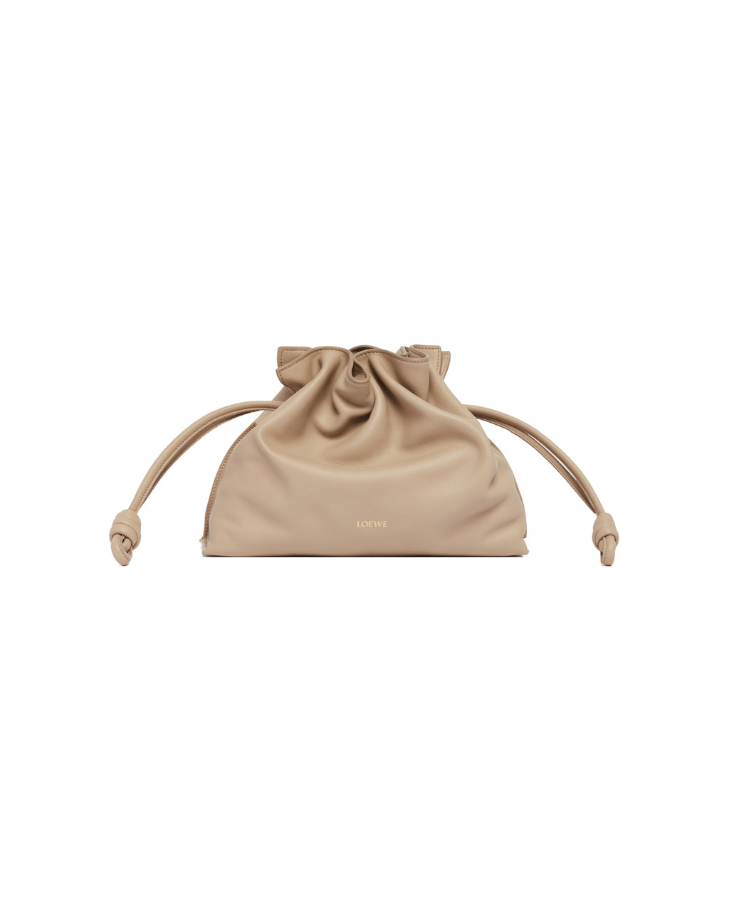 Beige Medium Flamenco Clutch Bag Loewe оригінал – Купити в Україні – вид ззаду