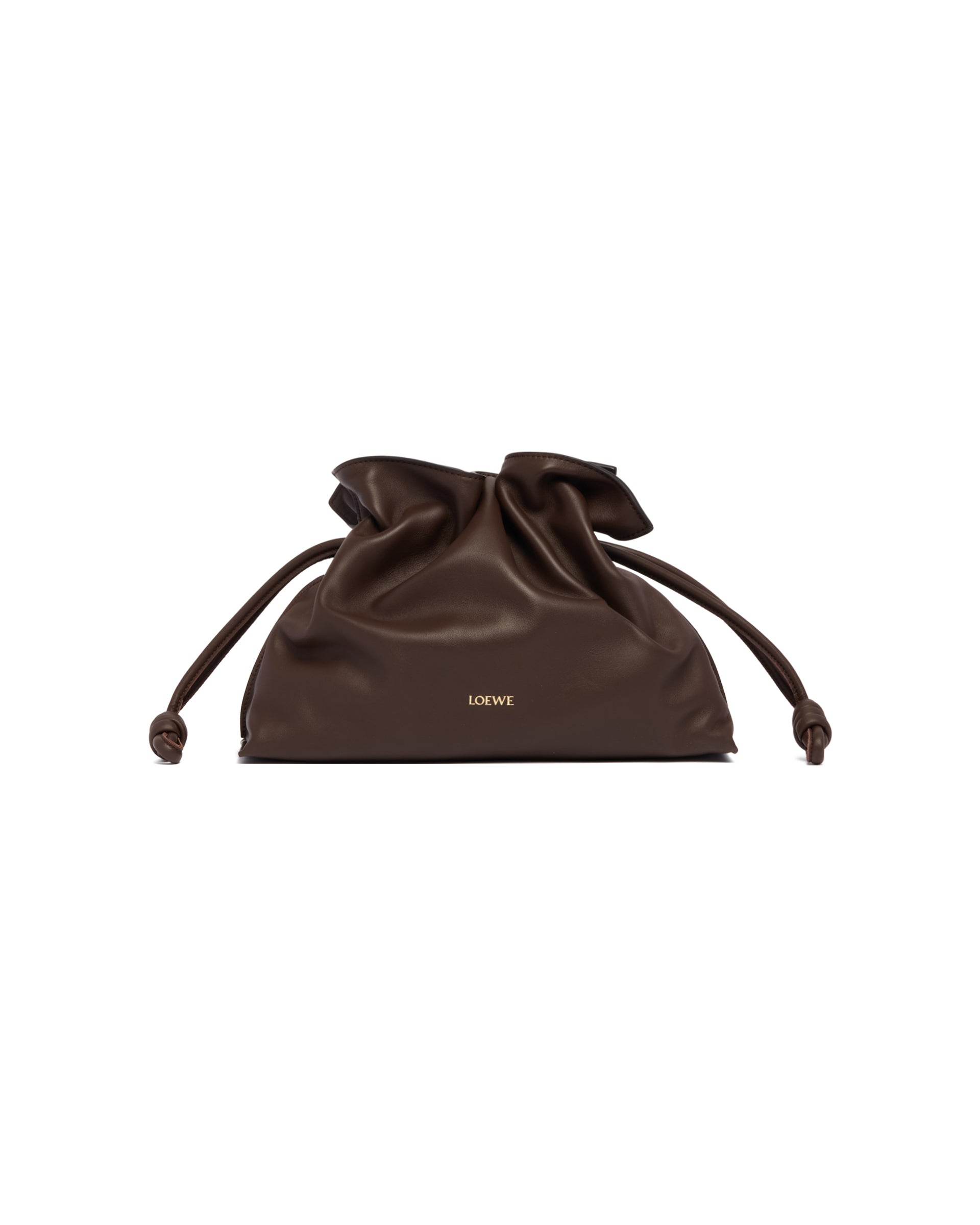 Оригінальна Brown Medium Flamenco Clutch Bag Loewe – вид ззаду