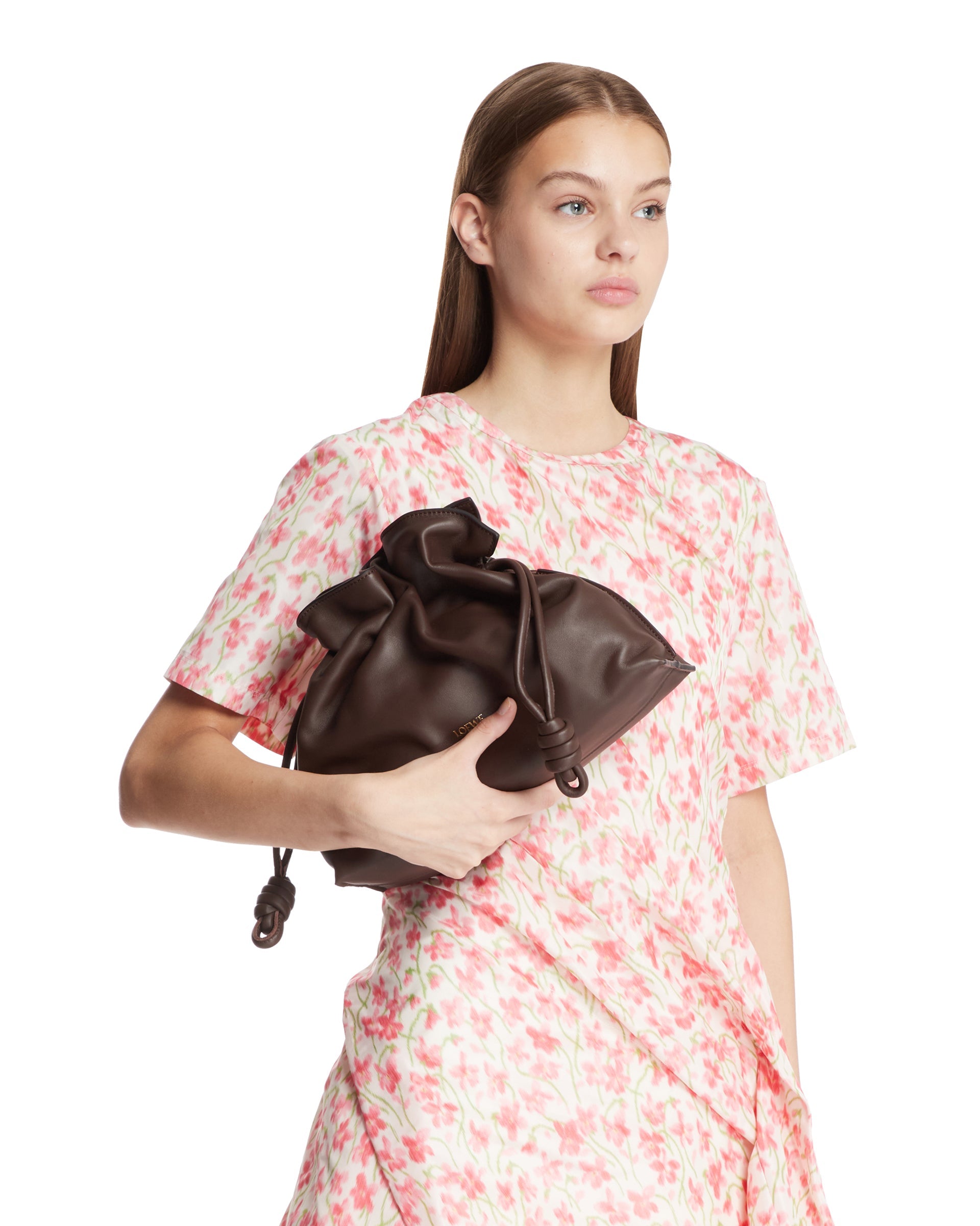 Оригінальна Brown Medium Flamenco Clutch Bag Loewe – детальний вид