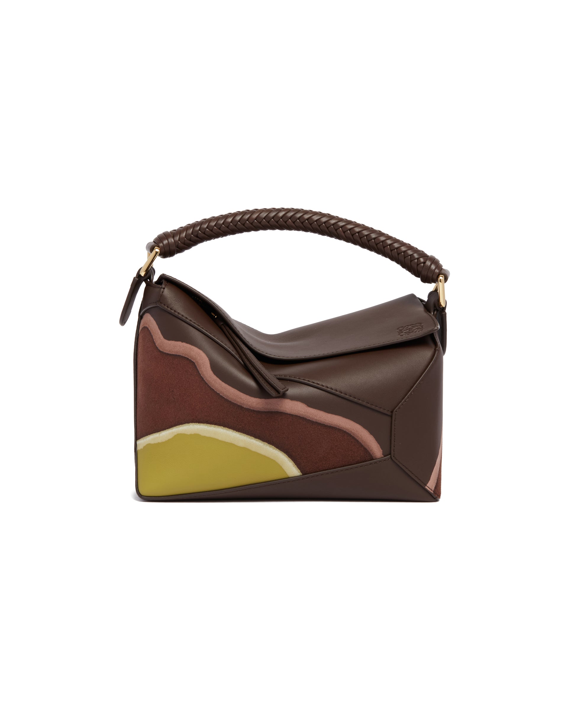 Brown Puzzle Edge Landscape Bag Loewe оригінал – Купити в Україні – вид ззаду