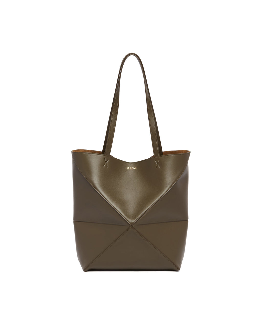 Green Medium Puzzle Fold Tote Bag Loewe оригінал – Купити в Україні – вид ззаду
