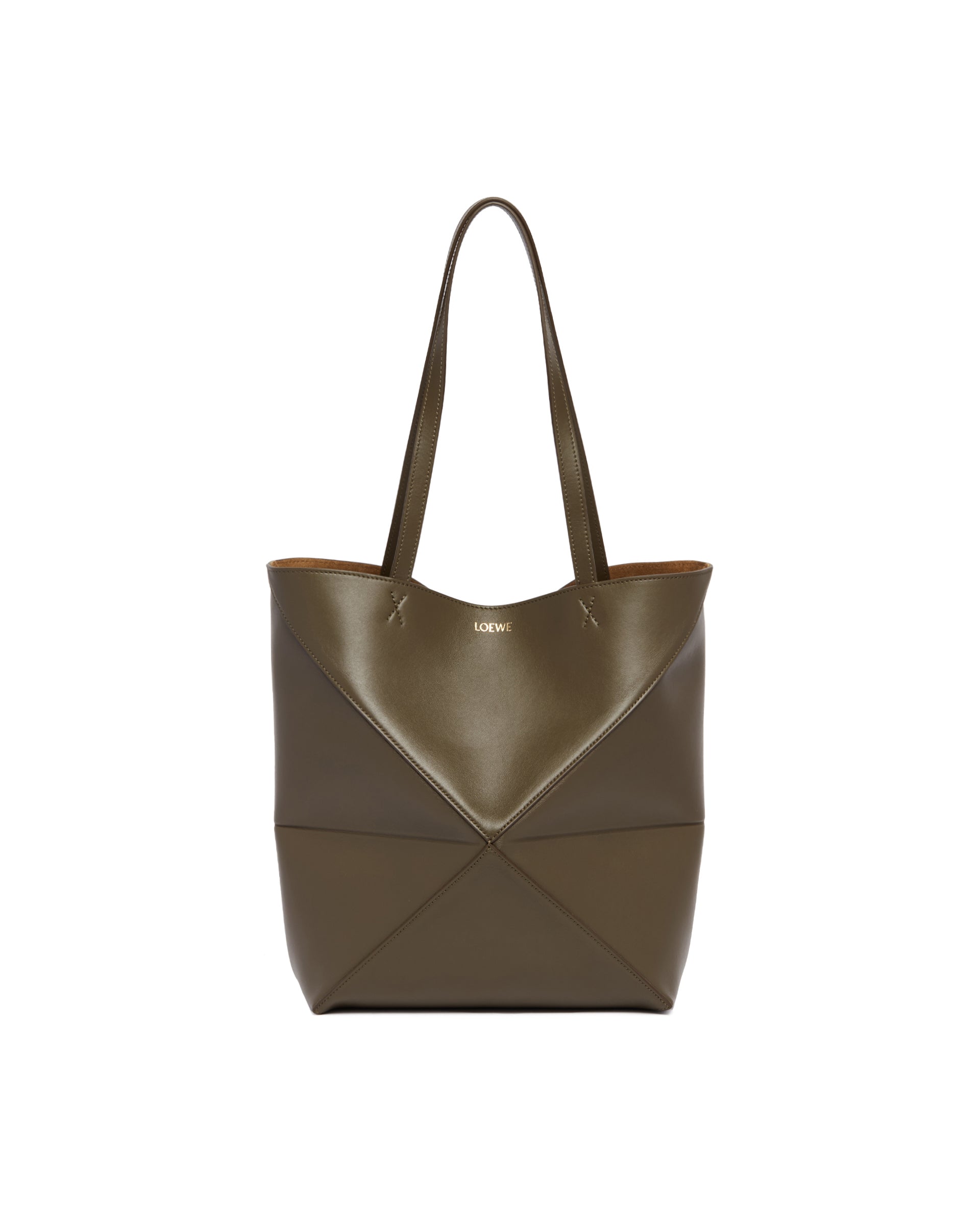 Green Medium Puzzle Fold Tote Bag Loewe оригінал – Купити в Україні – вид ззаду