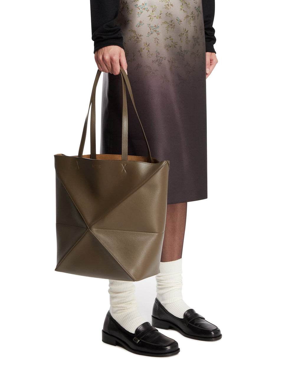 Green Medium Puzzle Fold Tote Bag Loewe оригінал – Купити в Україні – детальний вид