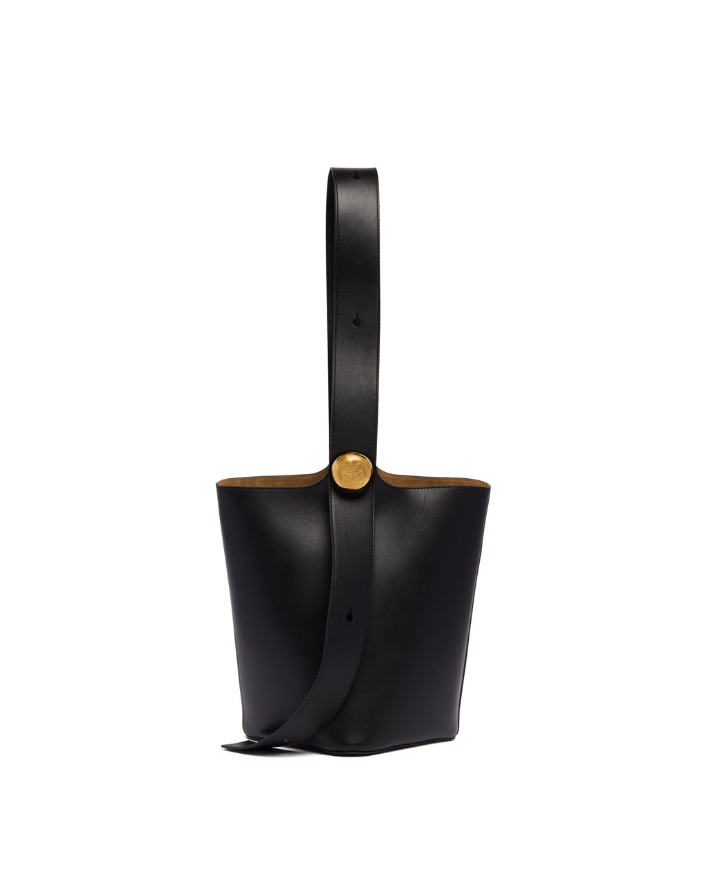 Black Medium Pebble Bucket Bag Loewe оригінал – Купити в Україні – боковий вид