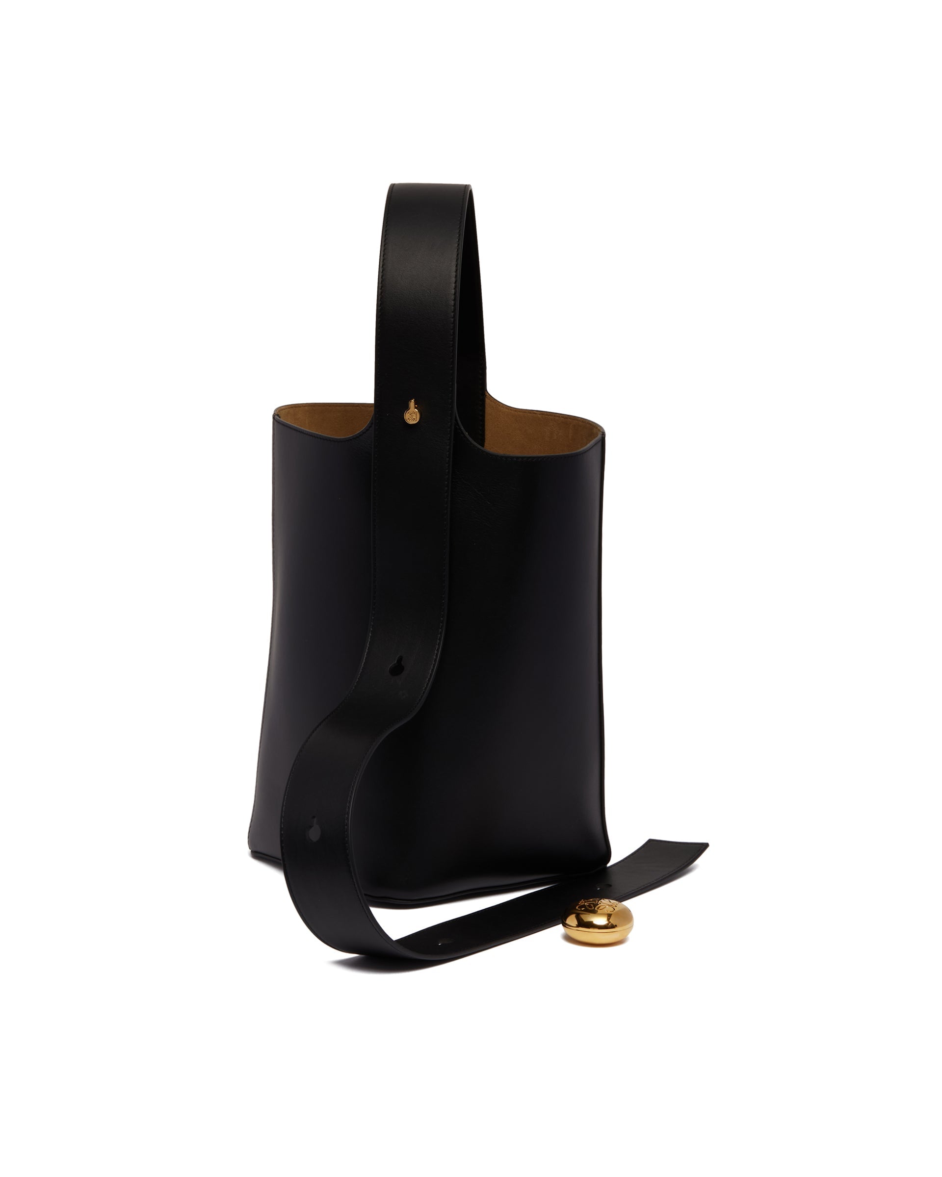 Black Medium Pebble Bucket Bag Loewe оригінал – Купити в Україні – збільшений вид