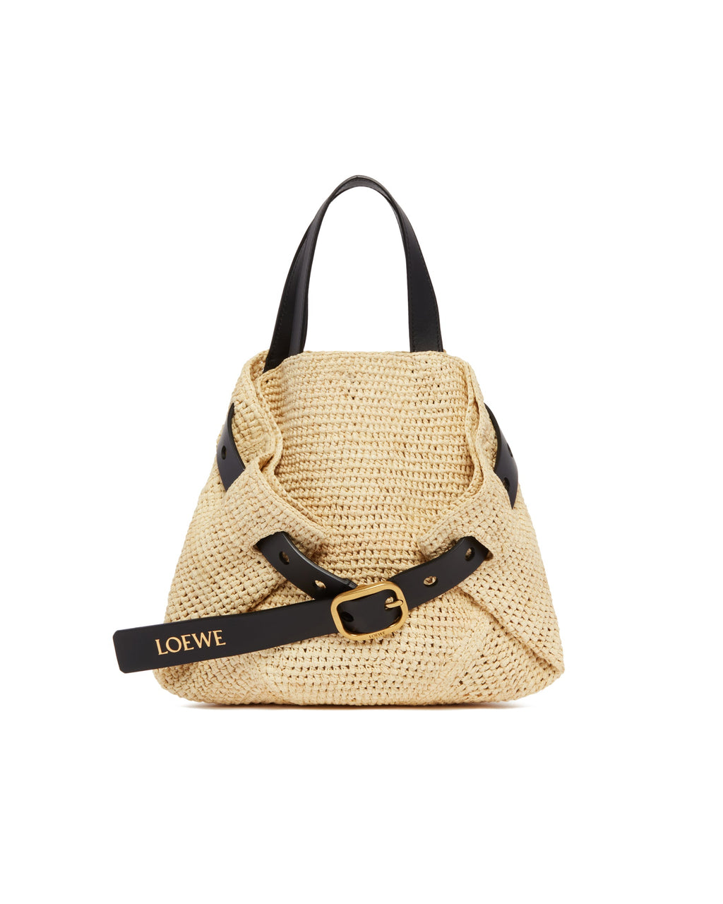 Beige Mini Punch Hole Shopper Bag Loewe оригінал – Купити в Україні – вид ззаду