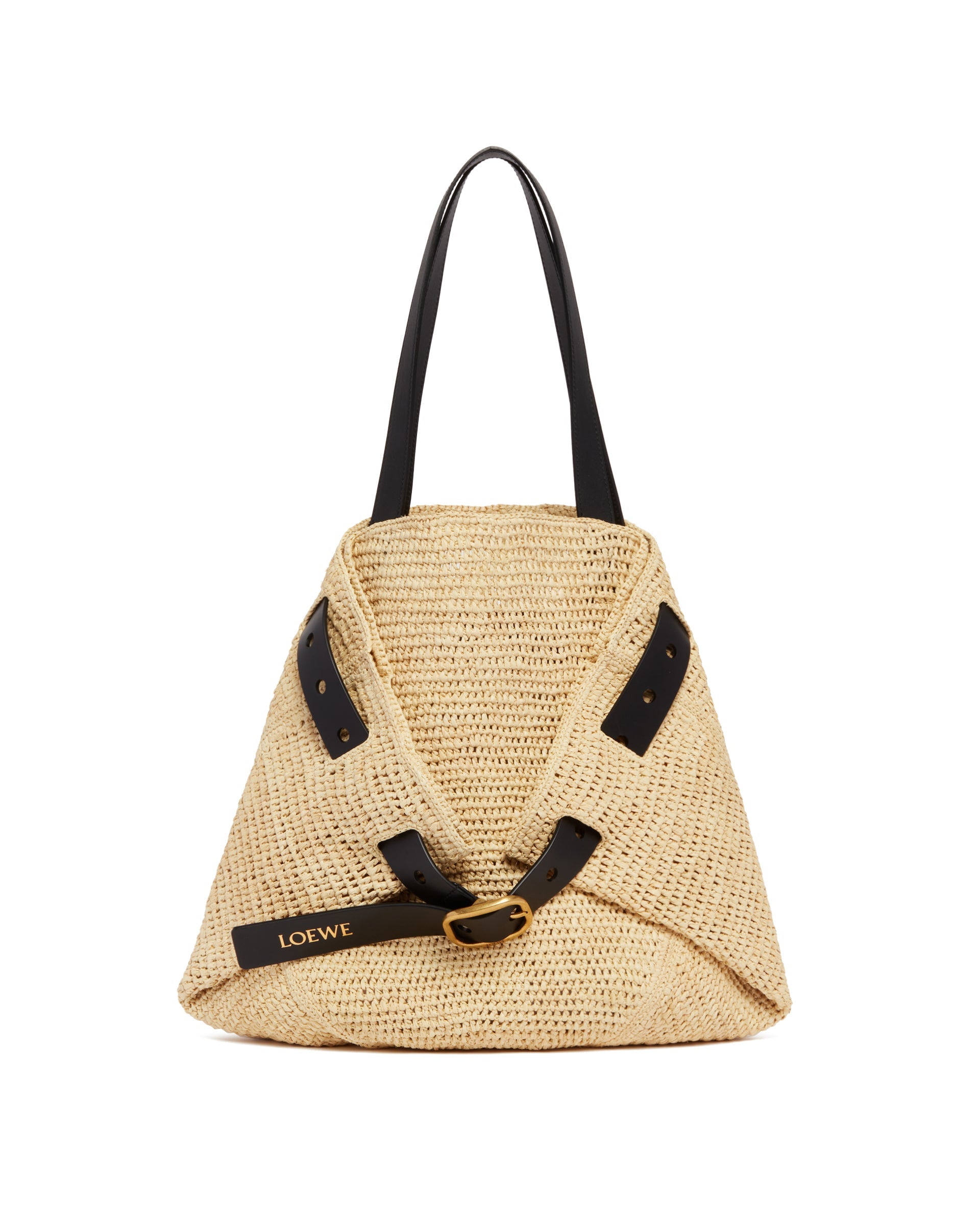 Оригінальна Beige Medium Punch Hole Shopper Bag Loewe – вид ззаду