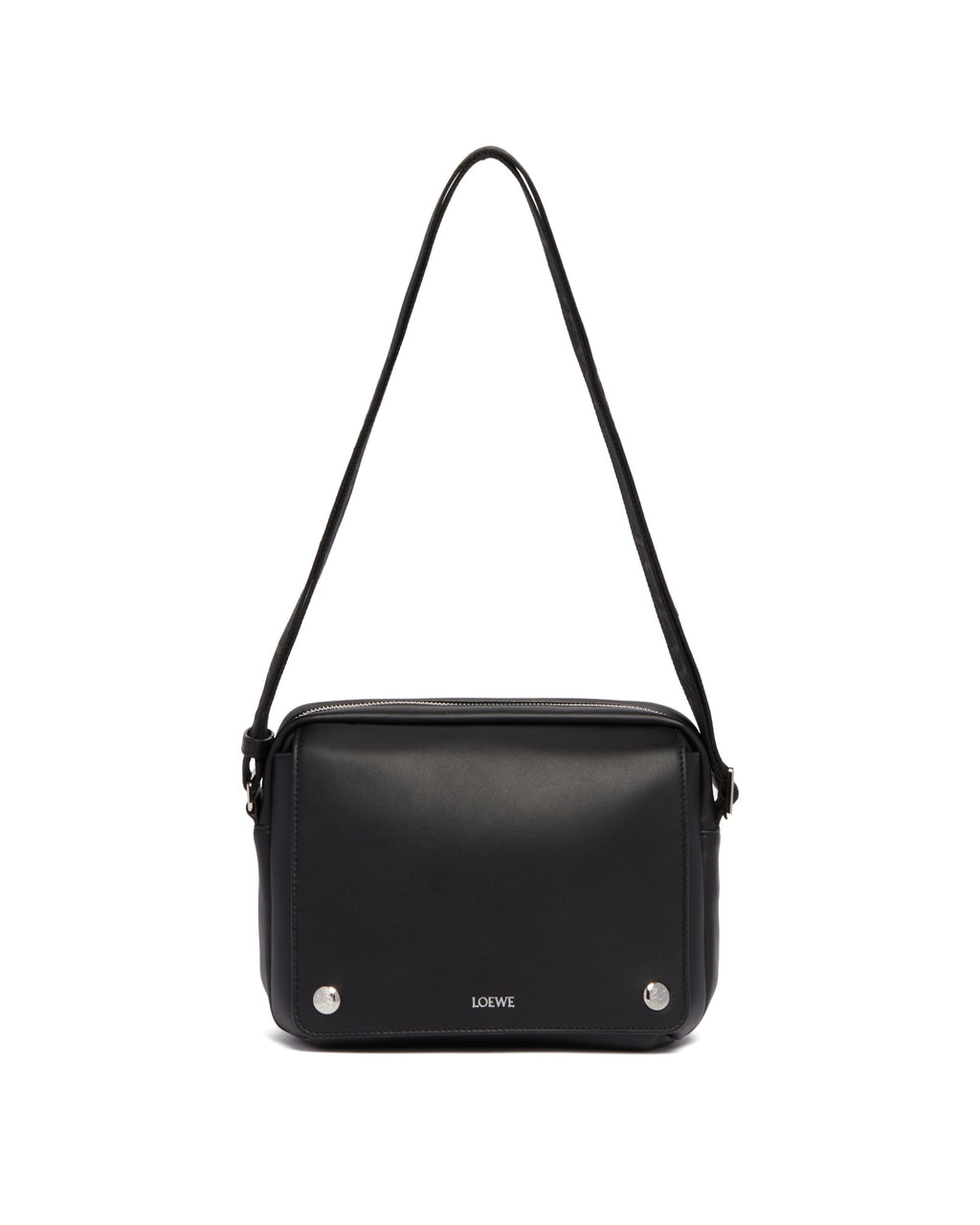 Оригінальна Black Medium Pebble Messenger Bag Loewe – вид ззаду