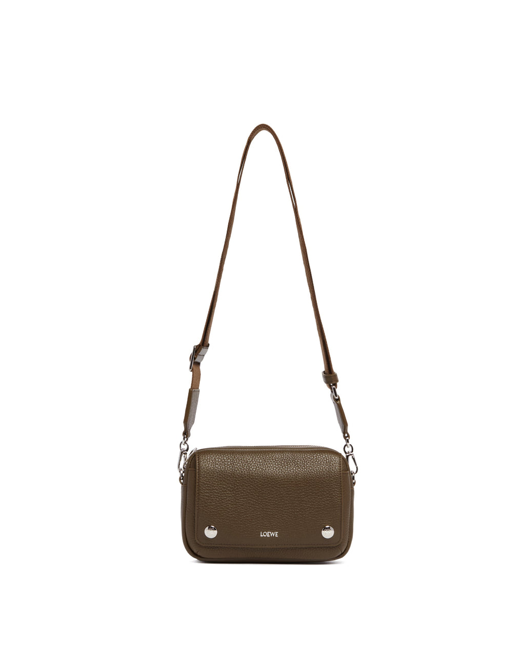 Оригінальна Brown Small Pebble Messenger Bag Loewe – боковий вид