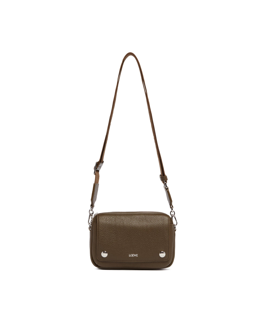 Оригінальна Brown Small Pebble Messenger Bag Loewe – вид ззаду