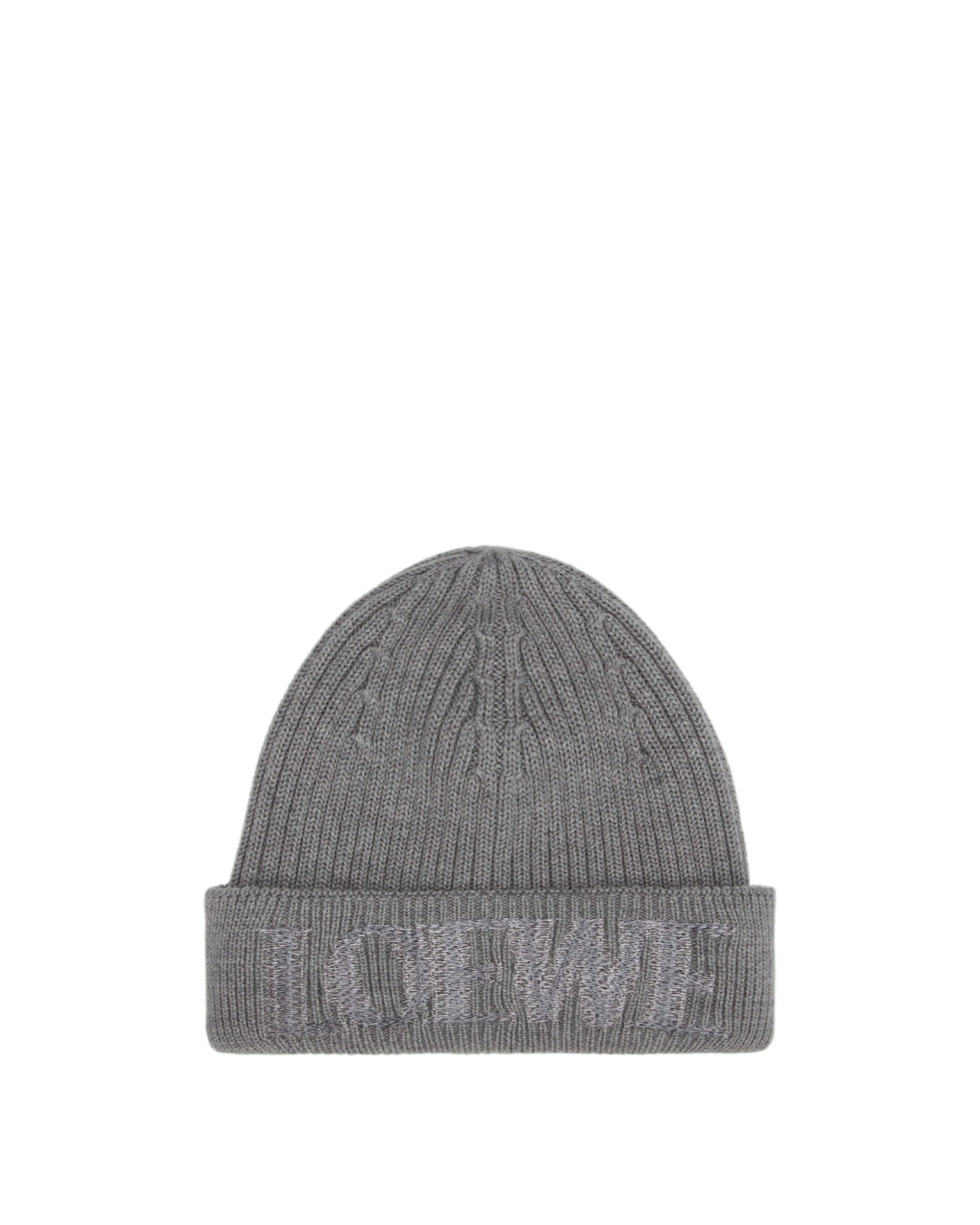 Gray Wool Beanie Loewe – Гарантія оригінальності – боковий вид