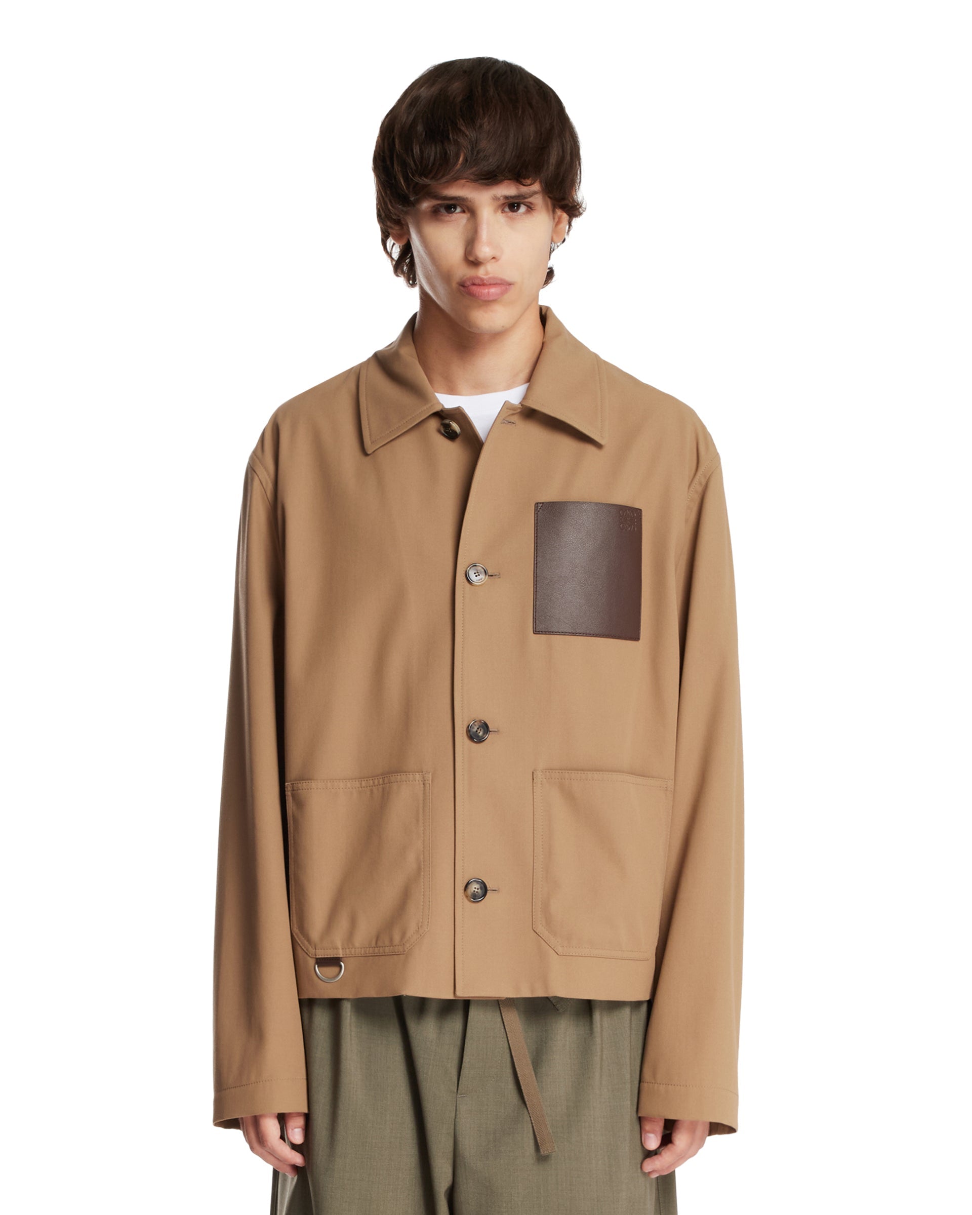 Beige Workwear Jacket Loewe – Гарантія оригінальності – боковий вид