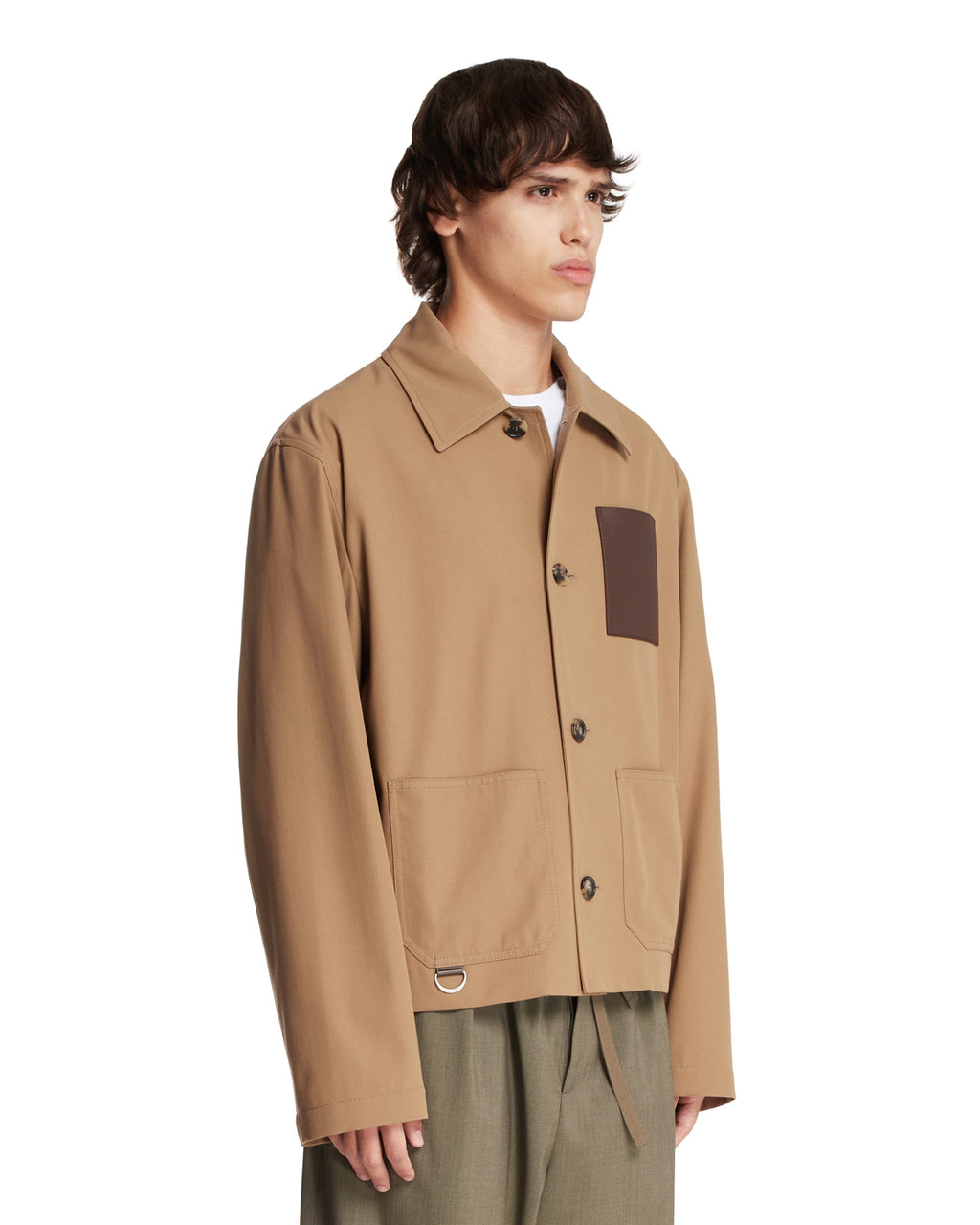 Beige Workwear Jacket Loewe – Гарантія оригінальності – вид ззаду