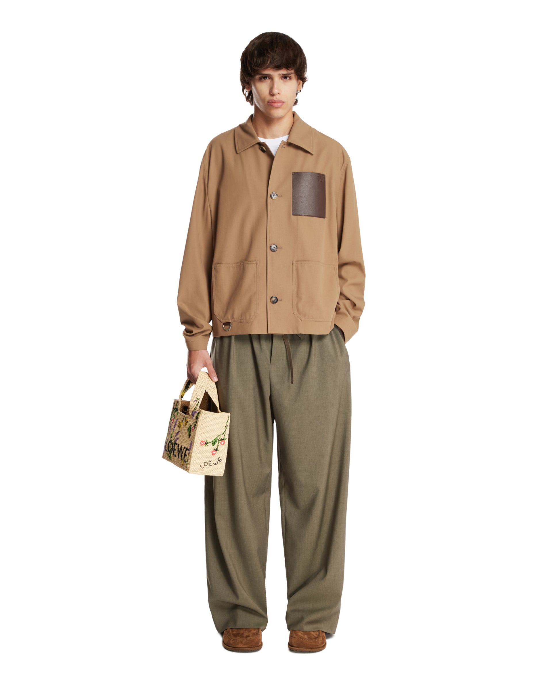 Beige Workwear Jacket Loewe – Гарантія оригінальності – детальний вид