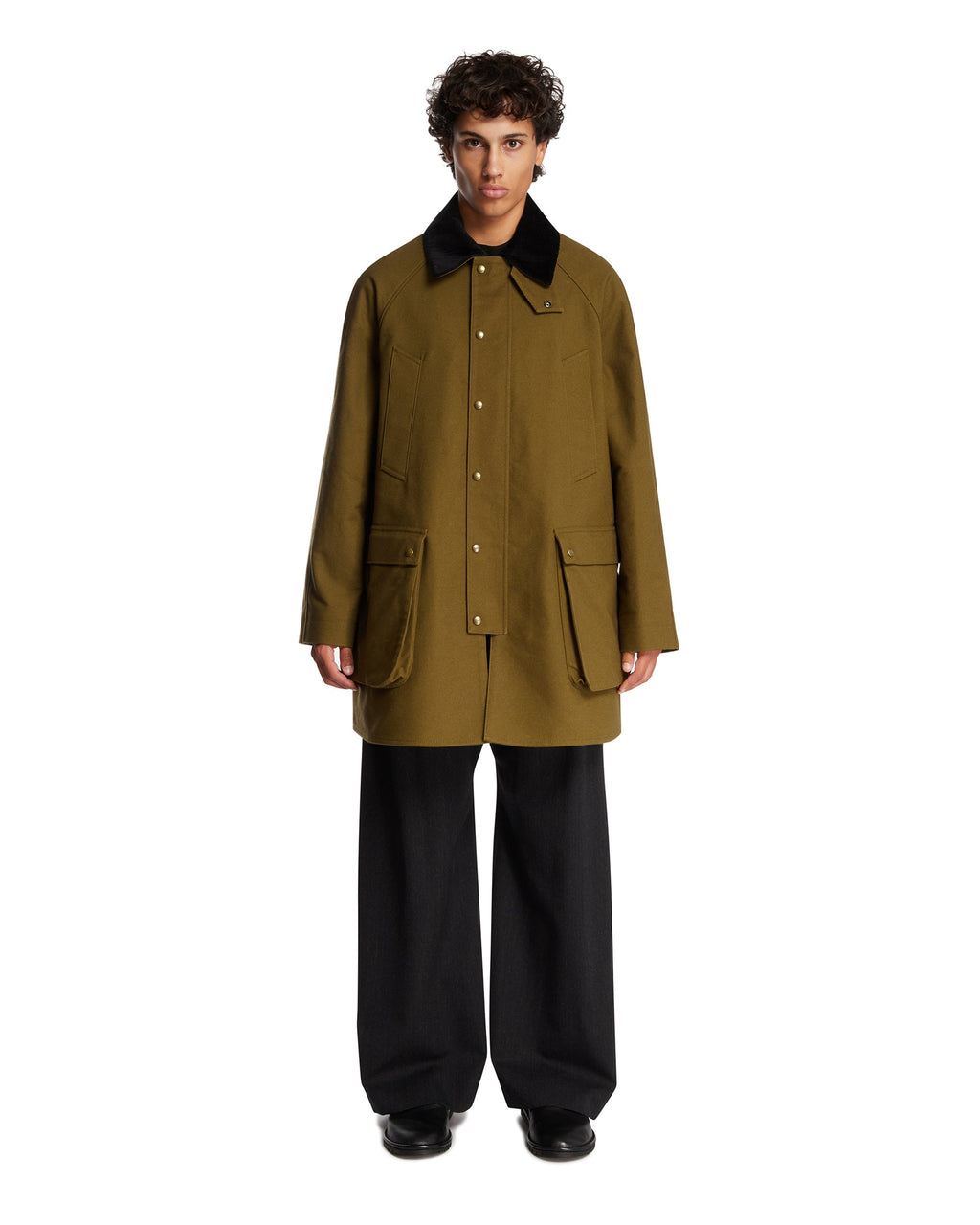 Green Trapeze Jacket Loewe оригінал – Купити в Україні – боковий вид