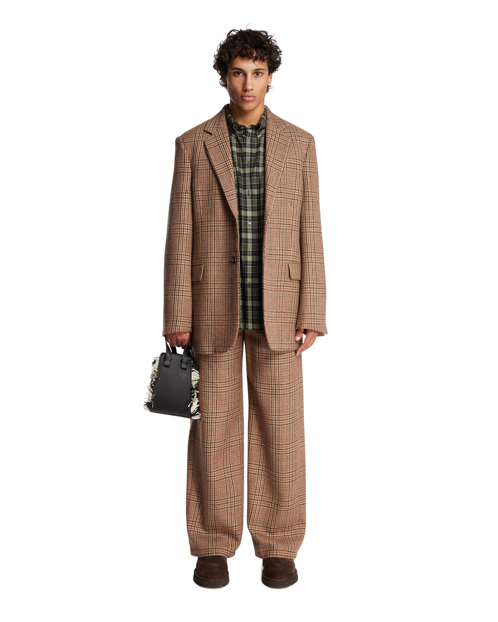 Brown Wool Jacket Loewe – Гарантія оригінальності – детальний вид
