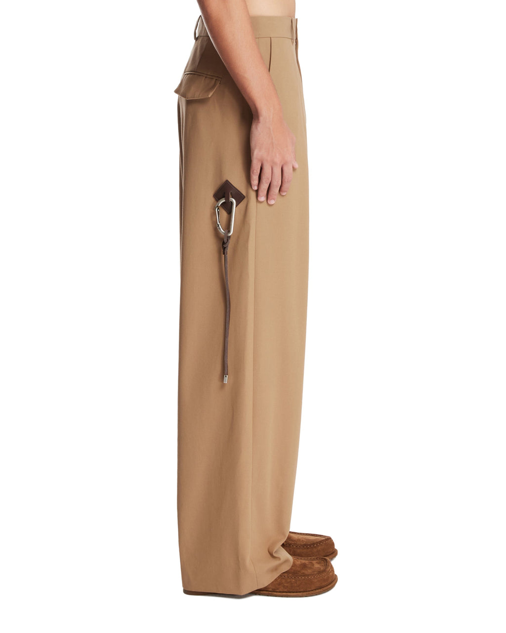 Beige Cotton Wide-Leg Pants Loewe – Гарантія оригінальності – збільшений вид