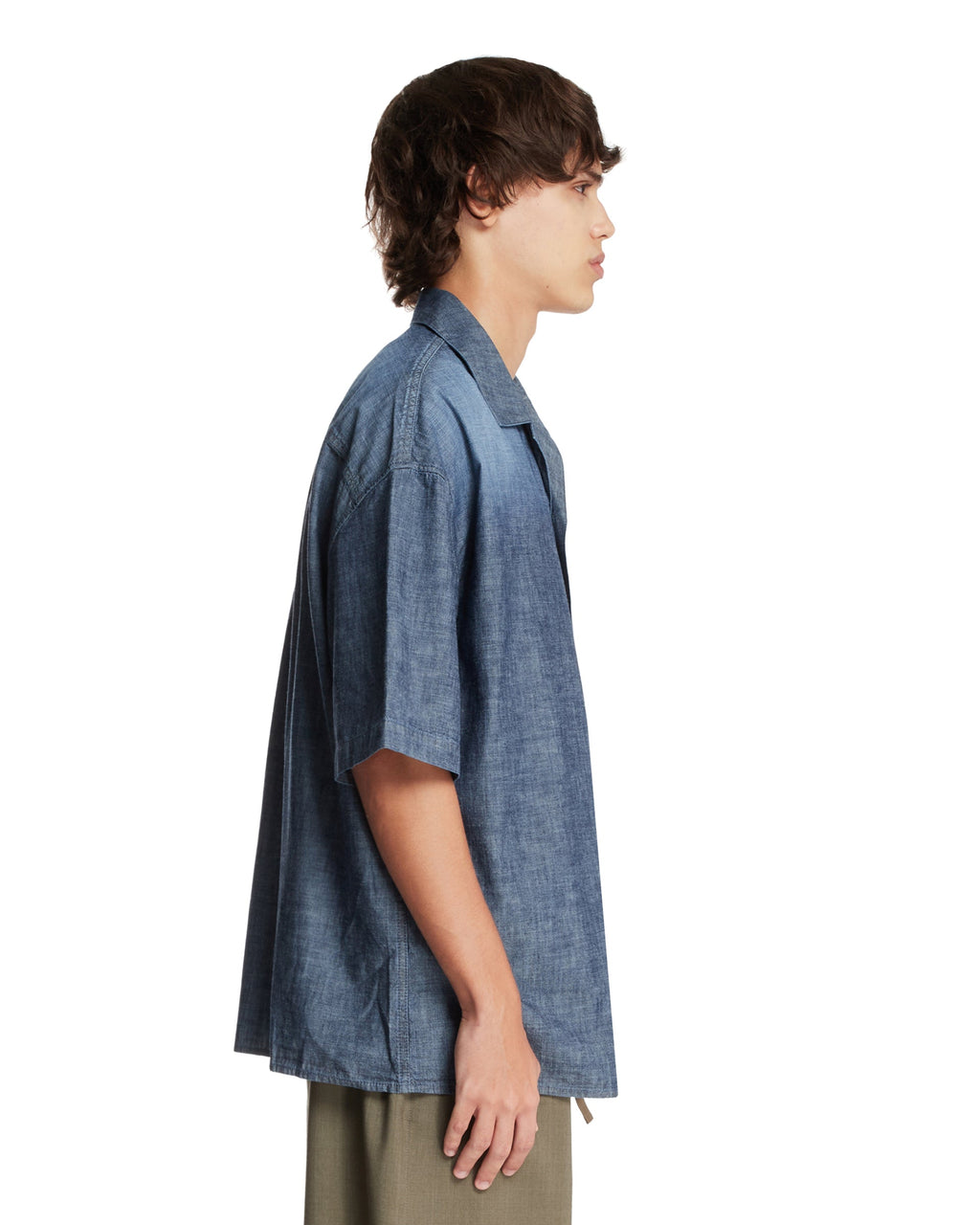 Blue Short-Sleeve Cotton Shirt Loewe оригінал – Купити в Україні – збільшений вид