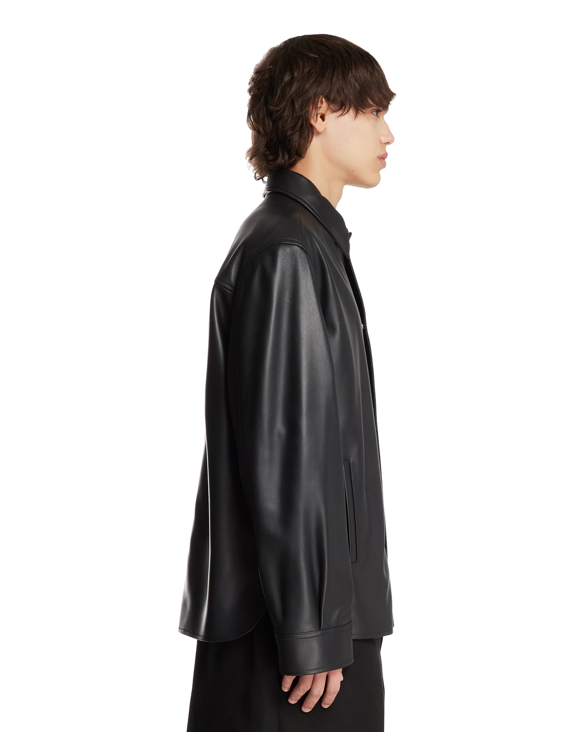 Black Leather Overshirt Loewe – Гарантія оригінальності – збільшений вид