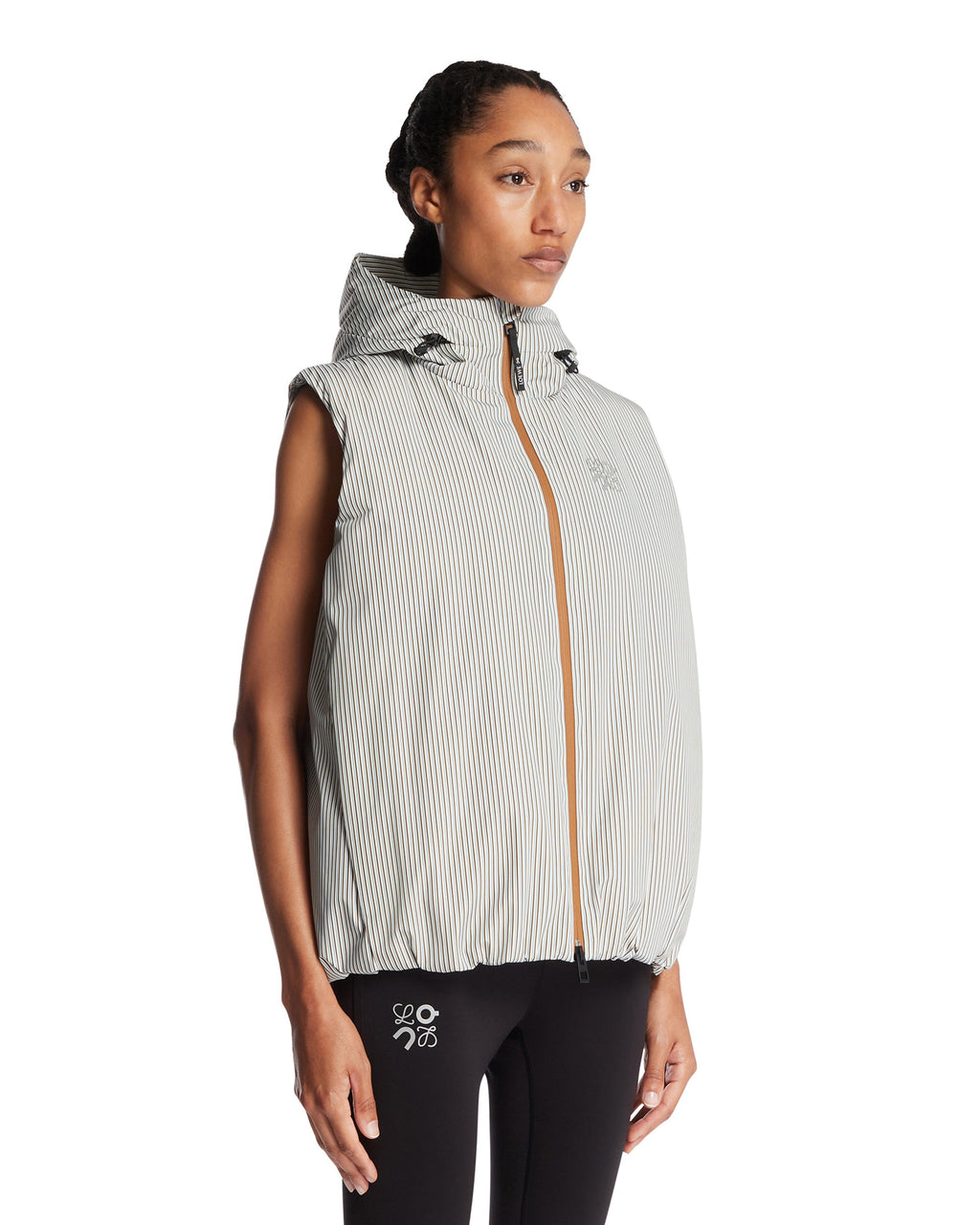 Оригінальна X On White Striped Vest Loewe – вид ззаду