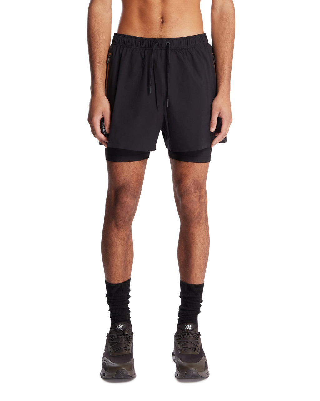 X On Black Running Shorts Loewe – Гарантія оригінальності – боковий вид