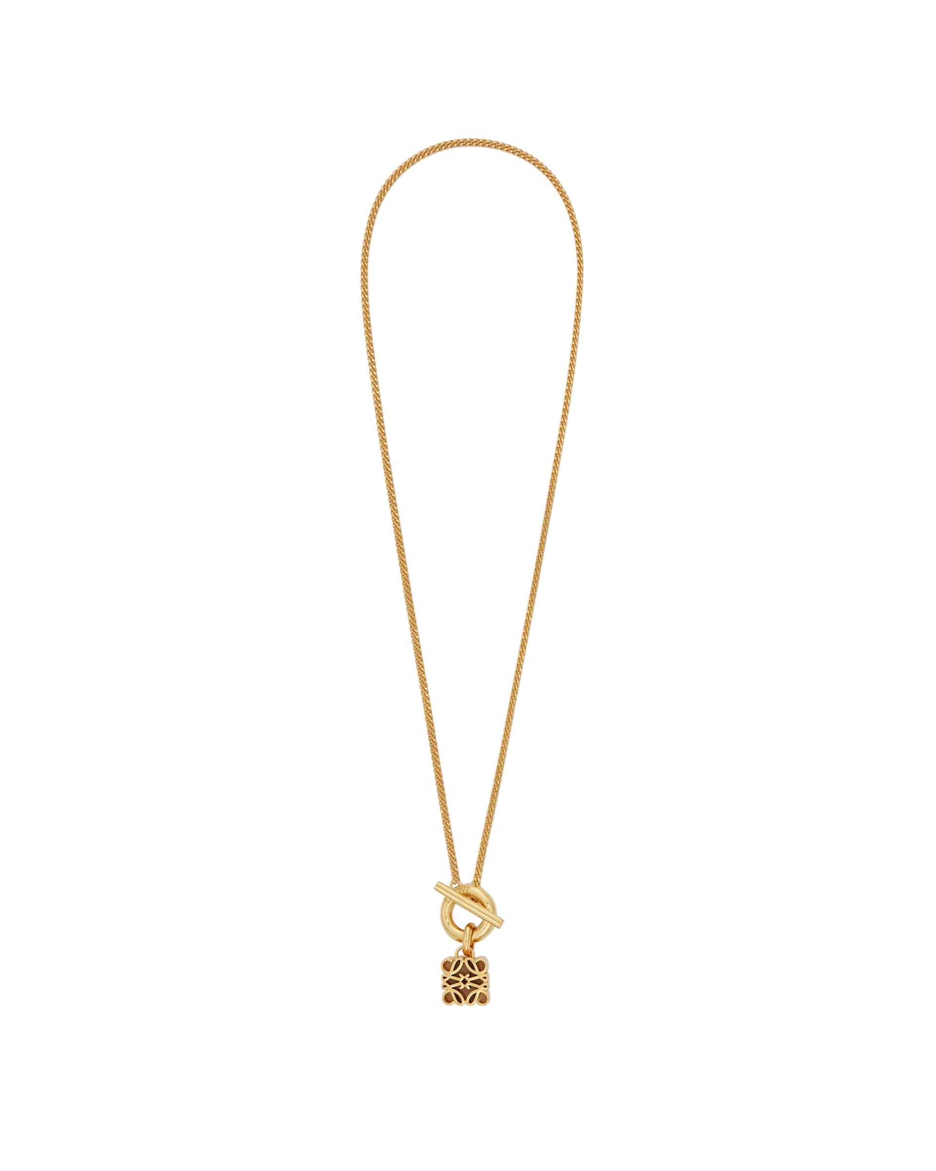 Golden Anagram Necklace Loewe – Гарантія оригінальності – боковий вид