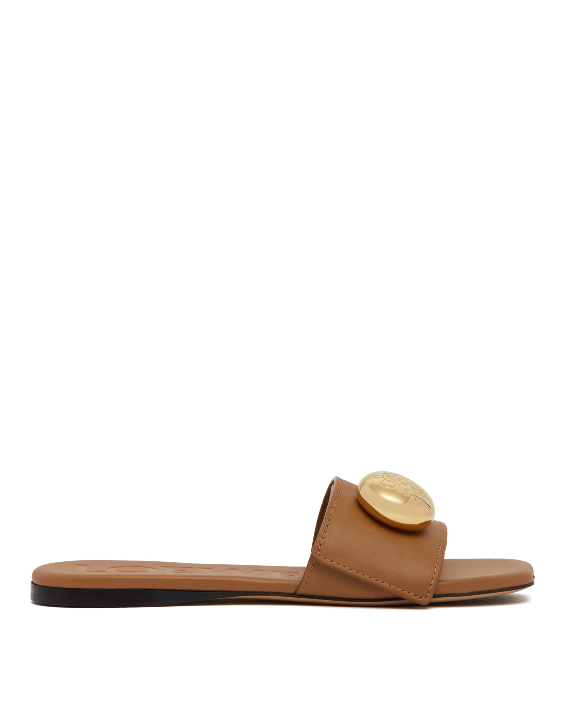 Brown Pebble Slides Loewe – Гарантія оригінальності – боковий вид