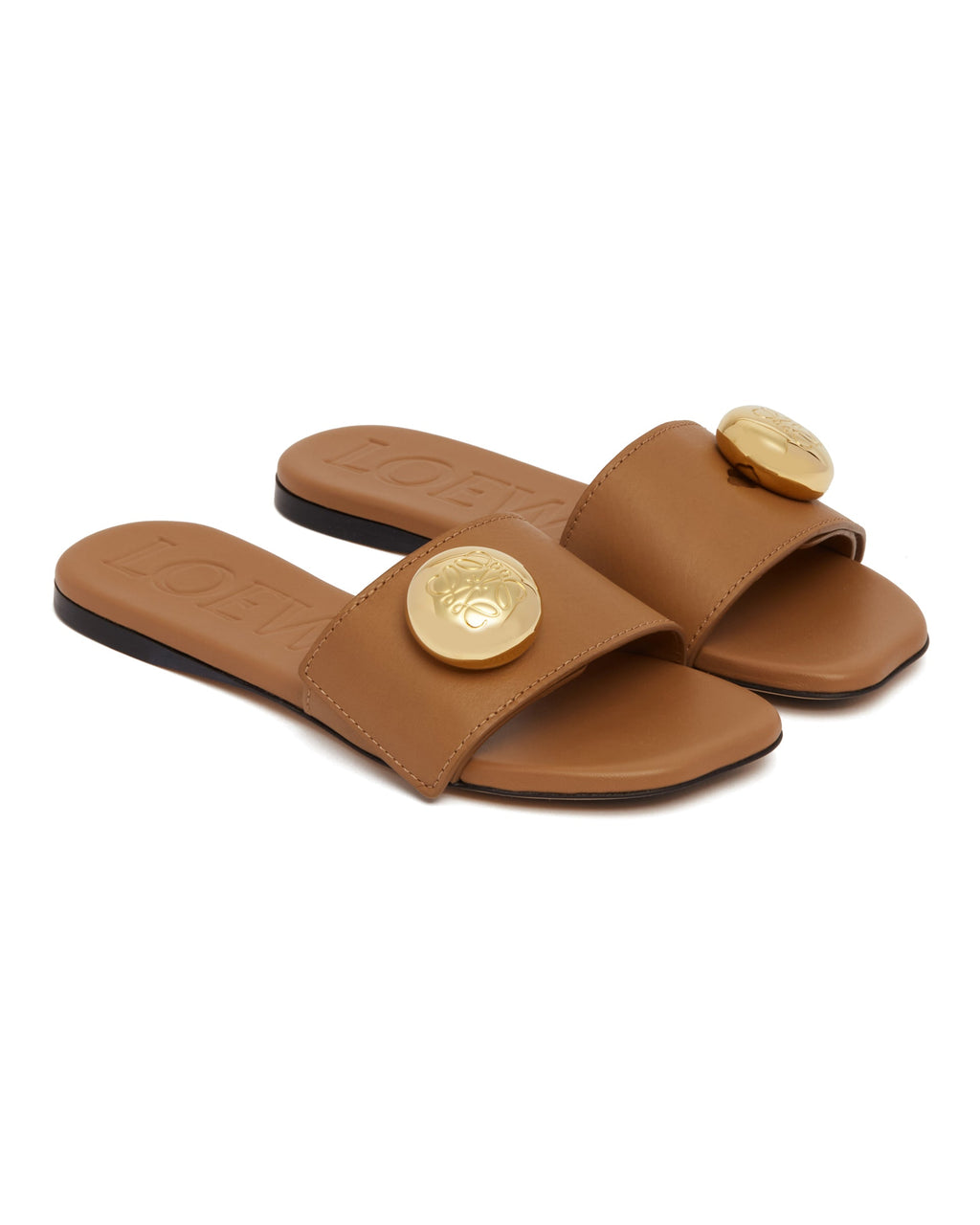 Brown Pebble Slides Loewe – Гарантія оригінальності – детальний вид