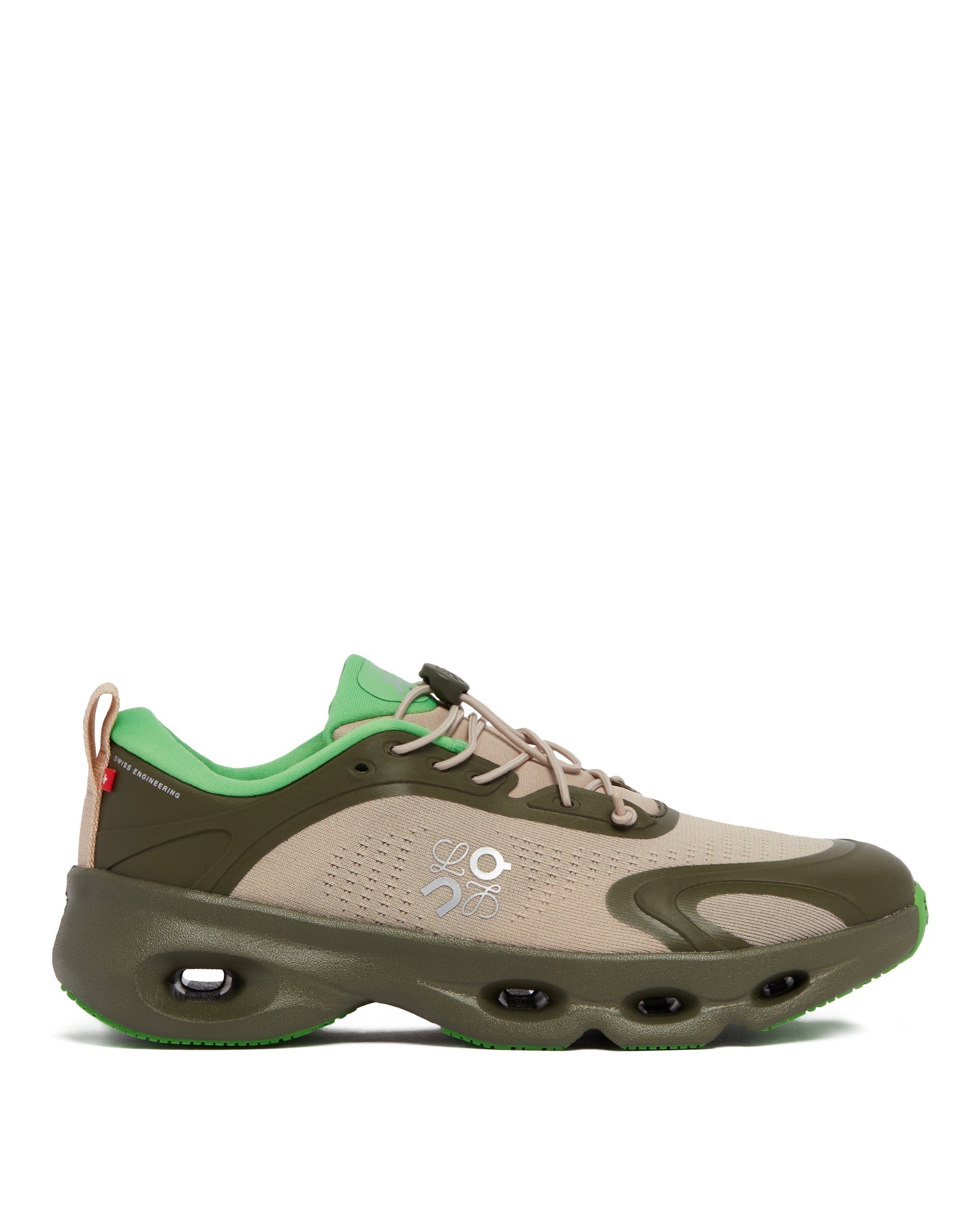 X On Green Cloudsolo Sneakers Loewe – Гарантія оригінальності – боковий вид