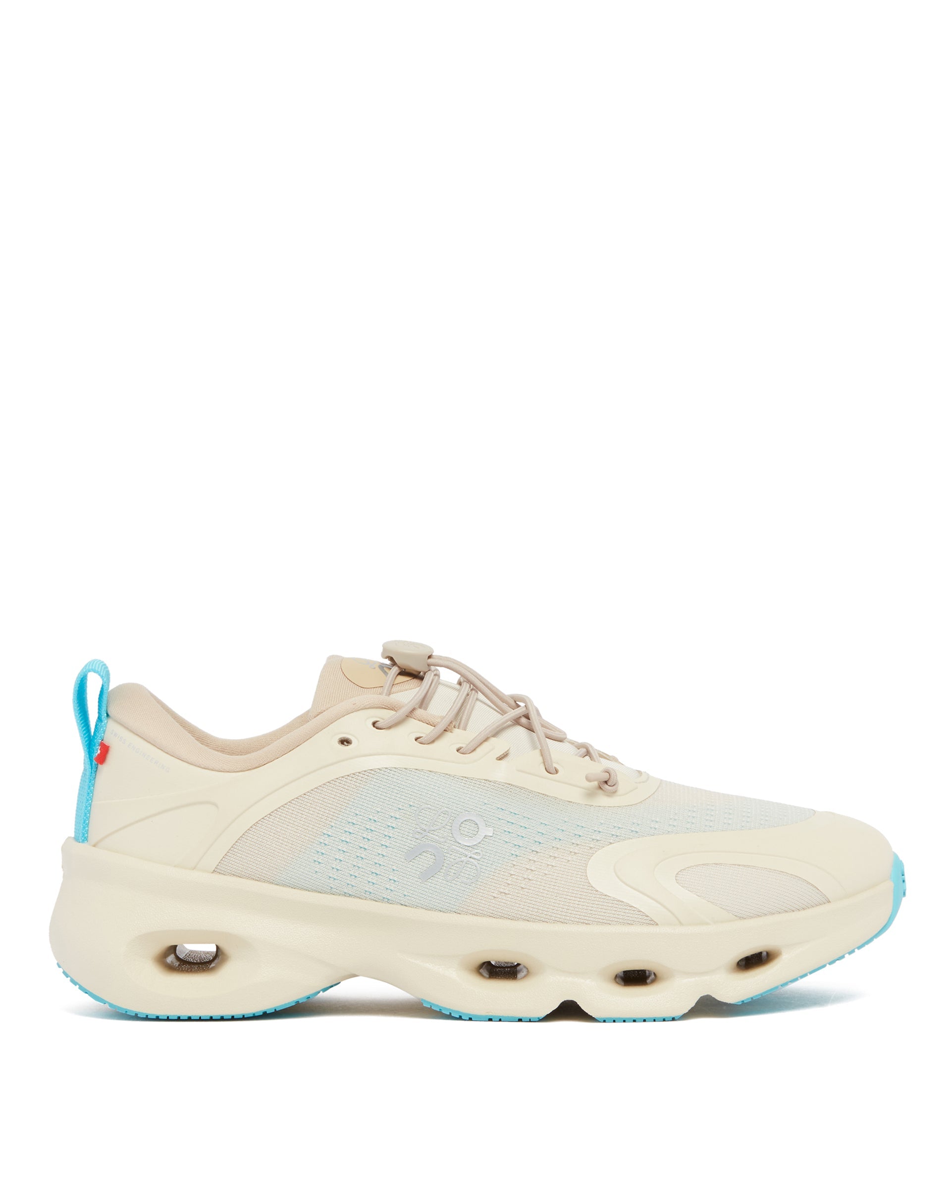 X On Beige And Light Blue Cloudsolo Sneakers Loewe – Гарантія оригінальності – боковий вид