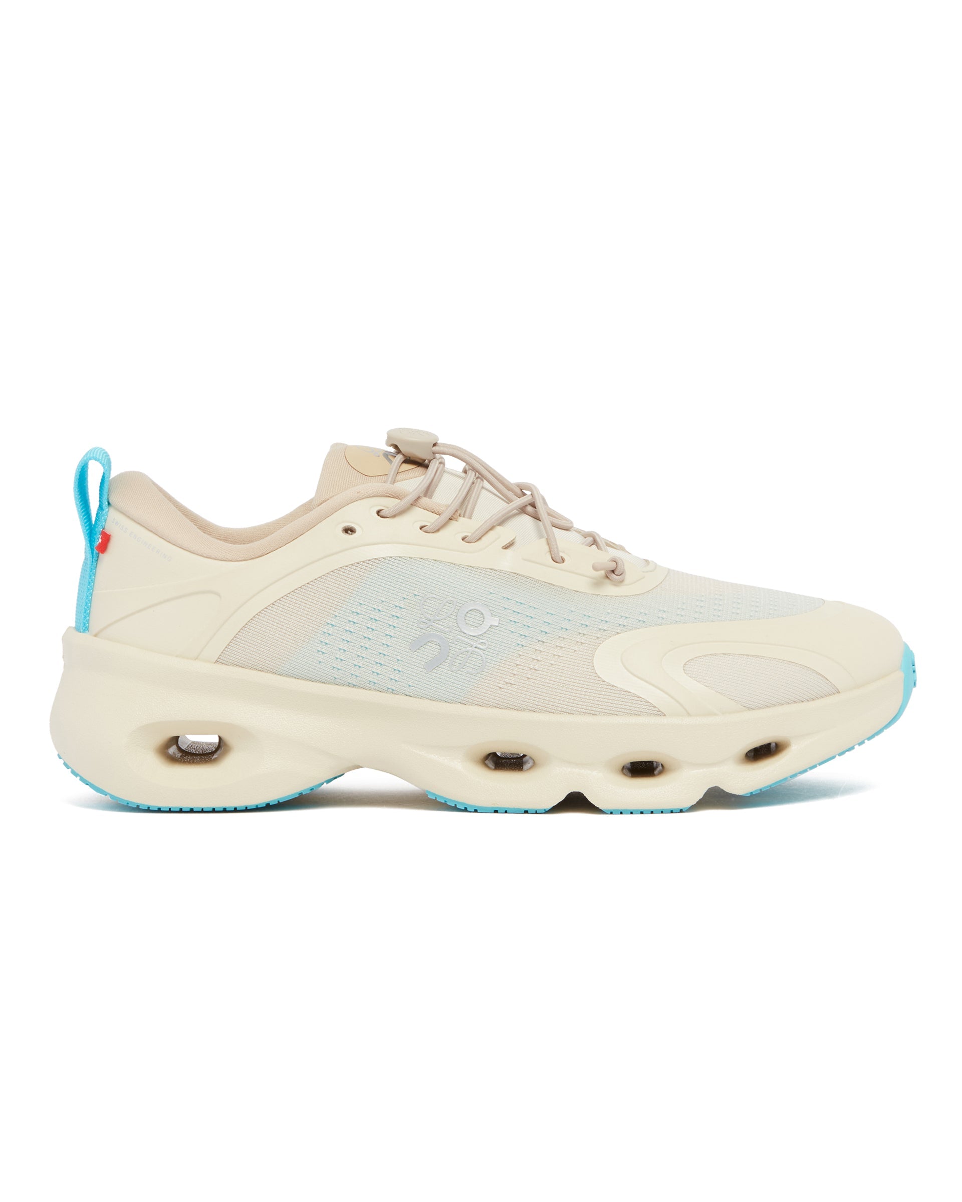 X On Beige And Light Blue Cloudsolo Sneakers Loewe – Гарантія оригінальності – вид ззаду