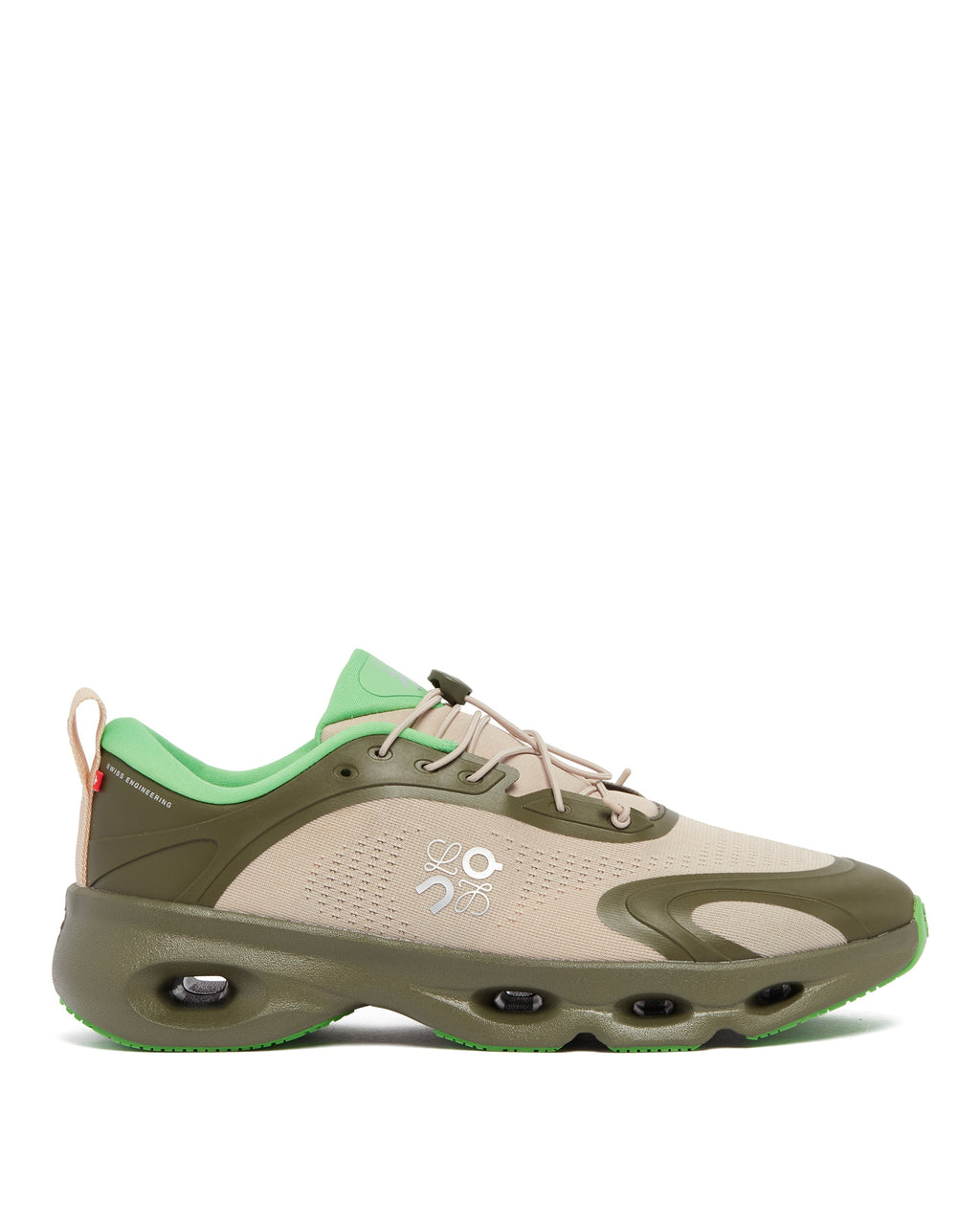 X On Green Cloudsolo Sneakers Loewe – Гарантія оригінальності – боковий вид